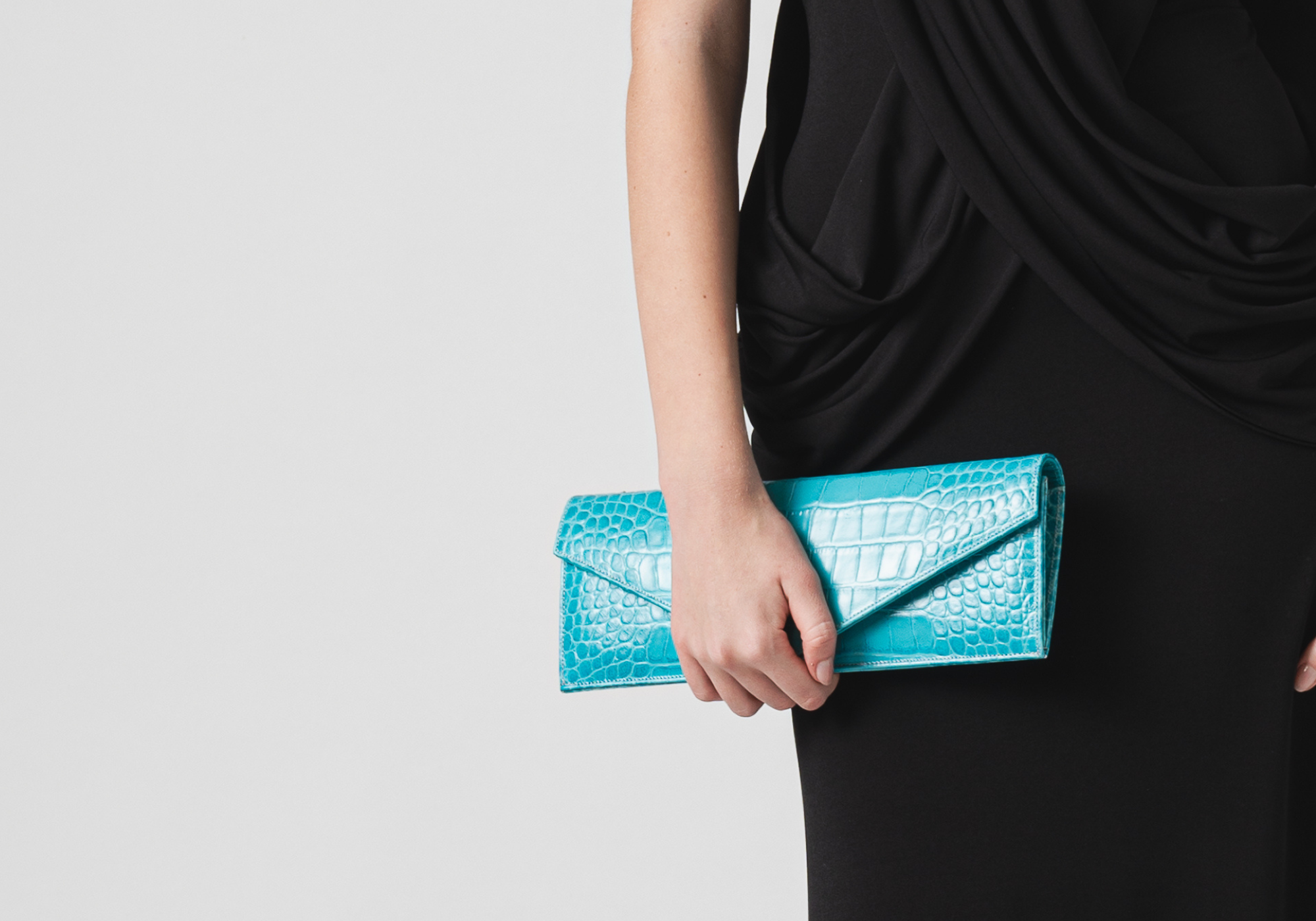 THE ENVELOPE CLUTCH - TURQUOISE