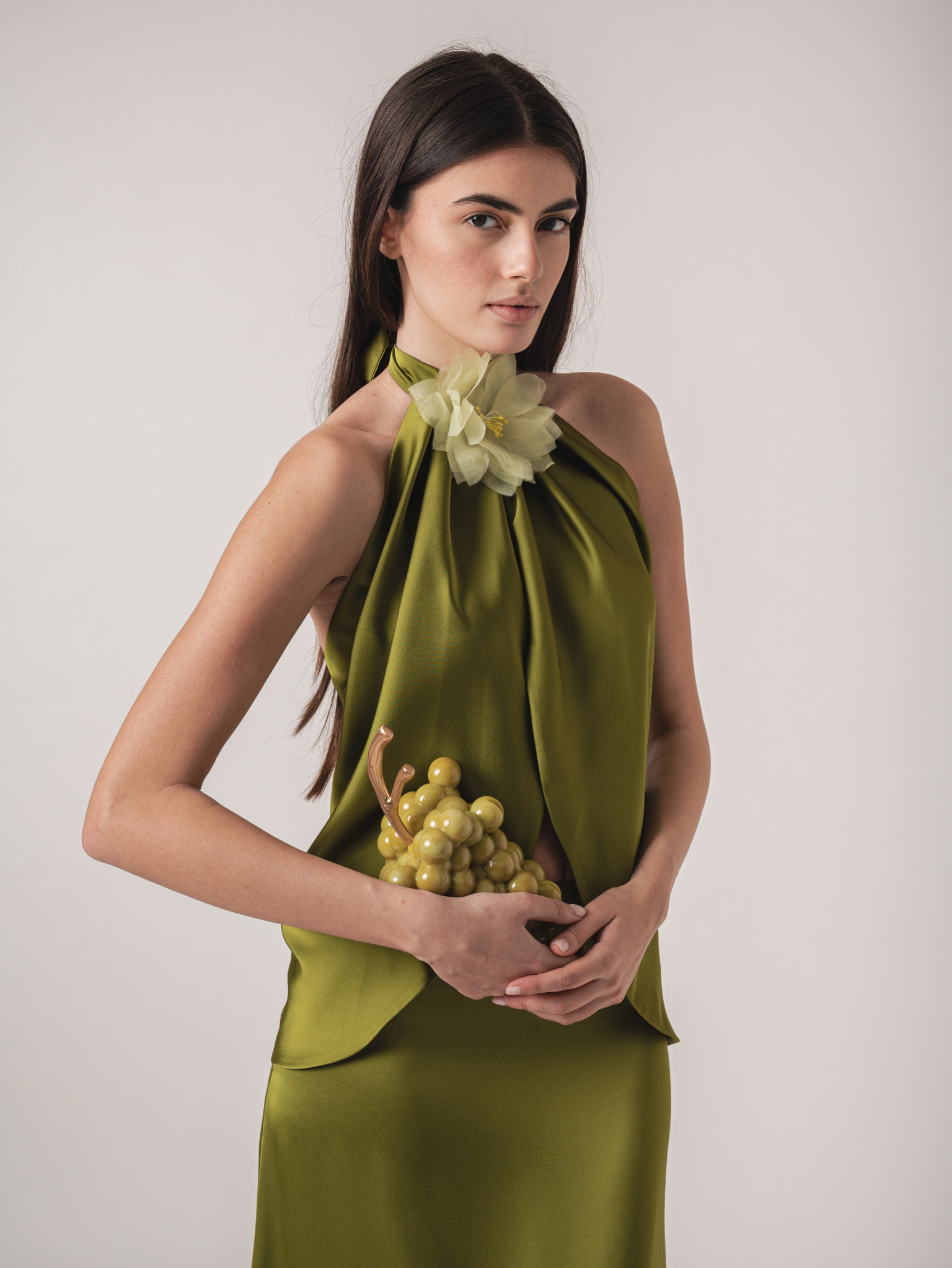 LILY TOP - OLIVE