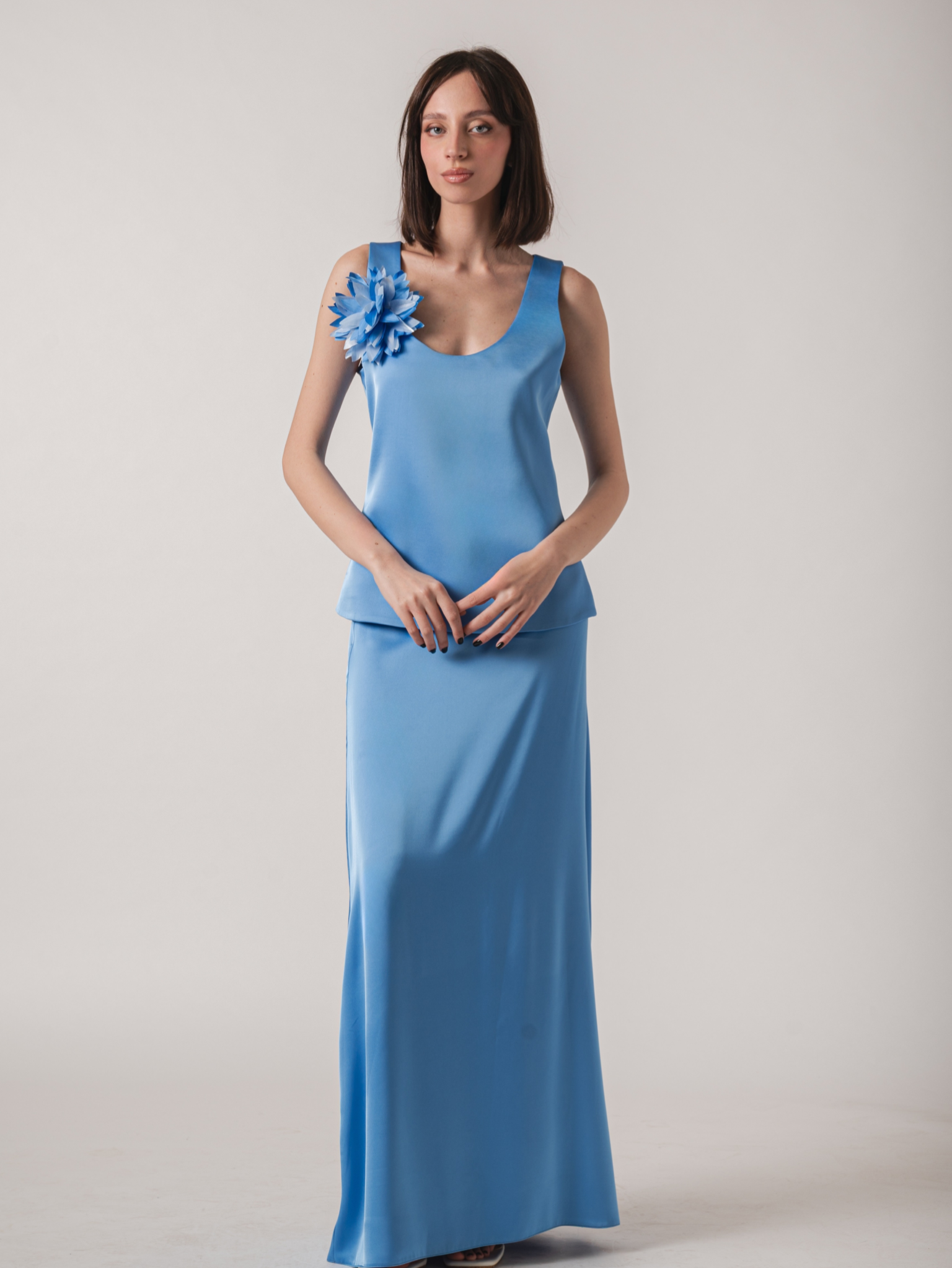 CAMELIA TOP - CAPRI BLUE