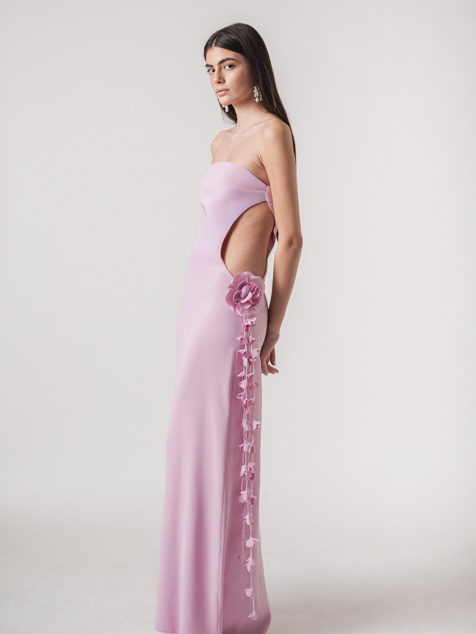 open lace back dress Pretty In Pink Maxi Dress main image 0