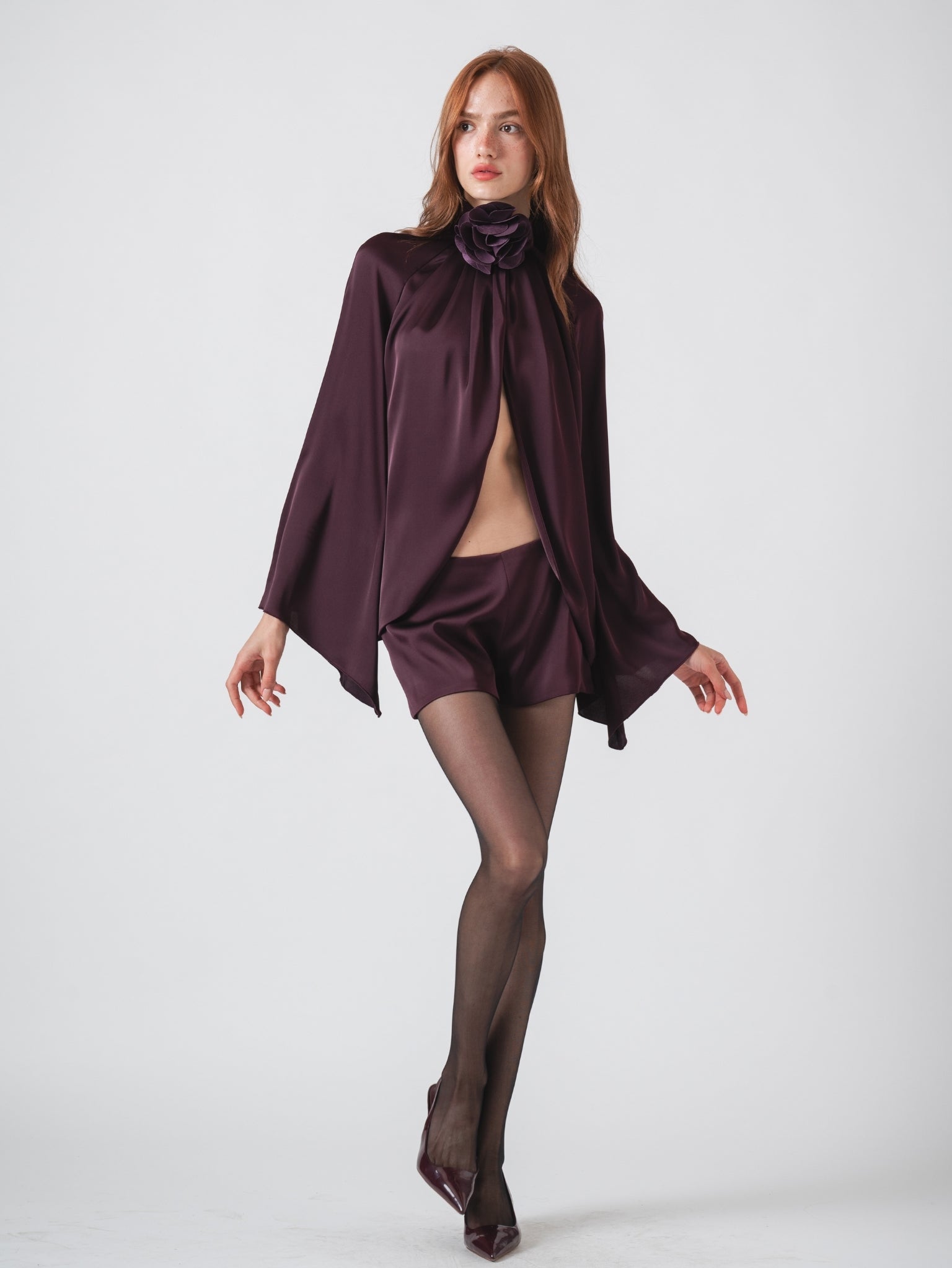 LYRA TOP - AUBERGINE