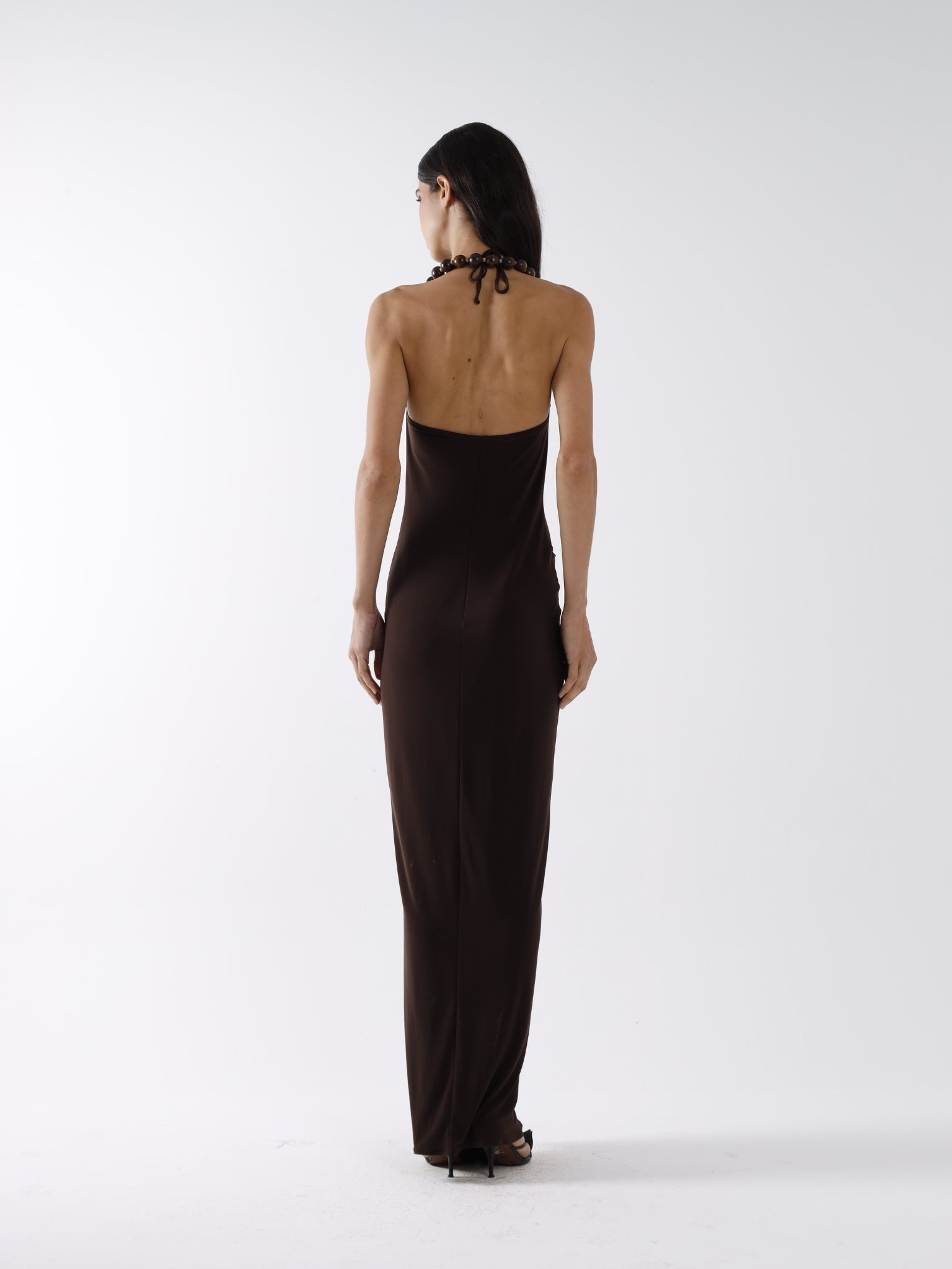 TIDE MAXI DRESS - CHOCOLATE