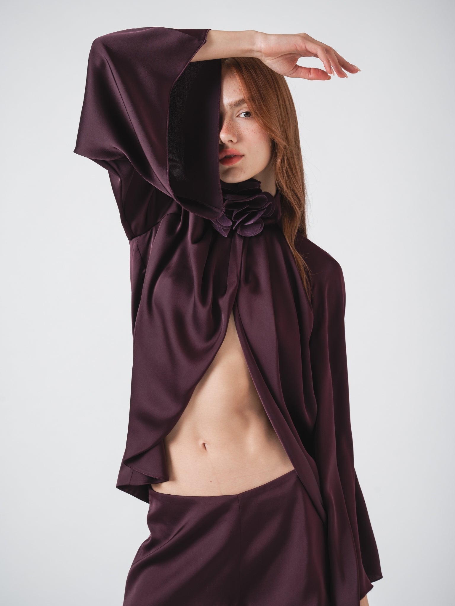 LYRA TOP - AUBERGINE