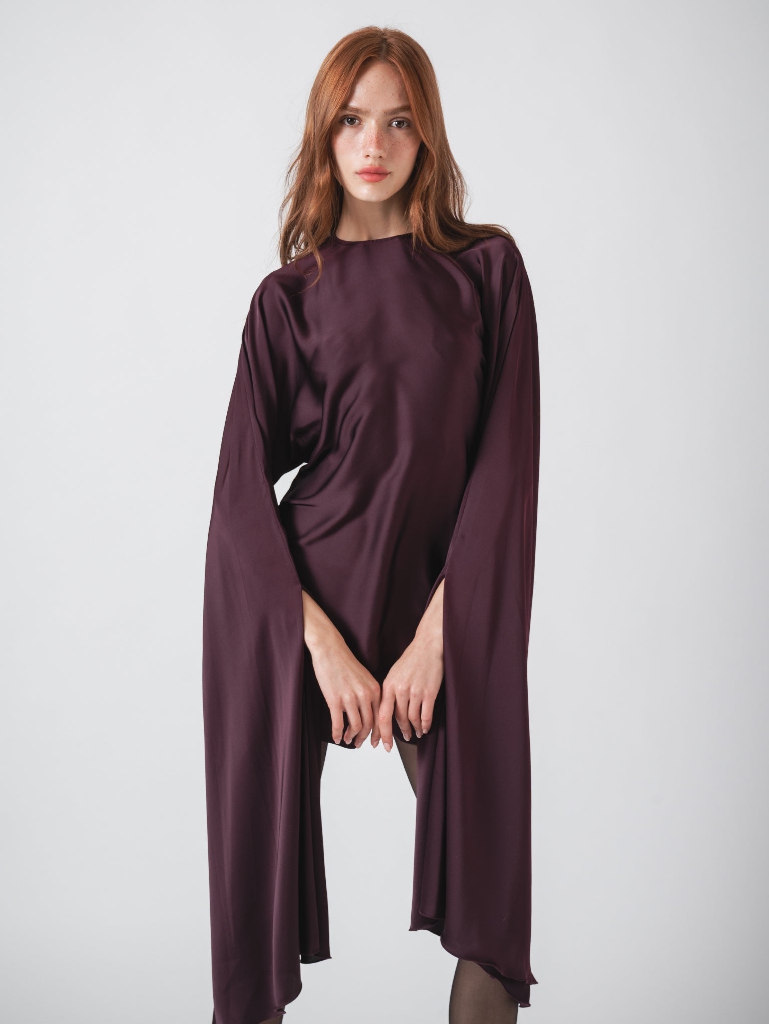 OPHELIA TOP - AUBERGINE