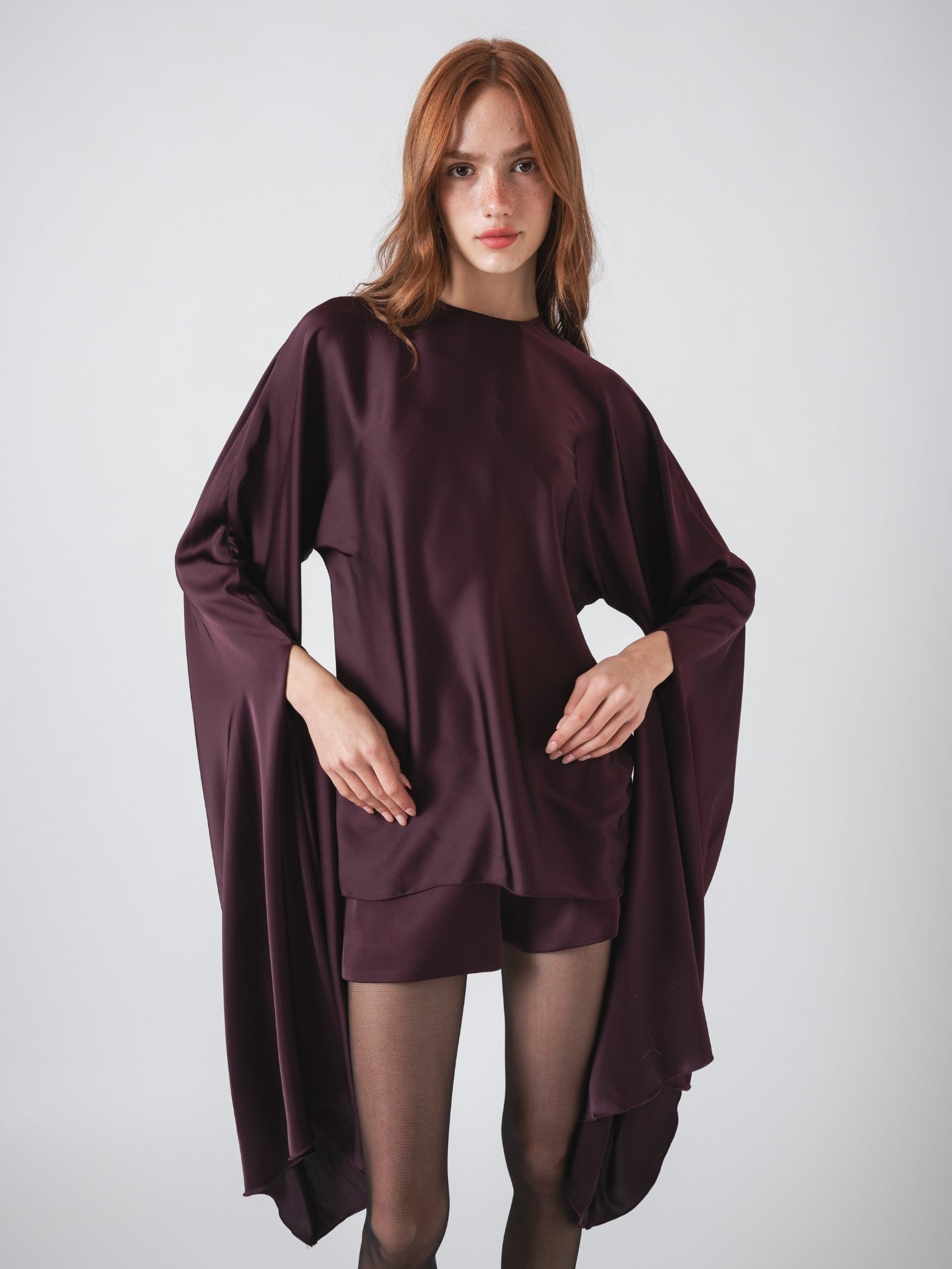 OPHELIA TOP - AUBERGINE
