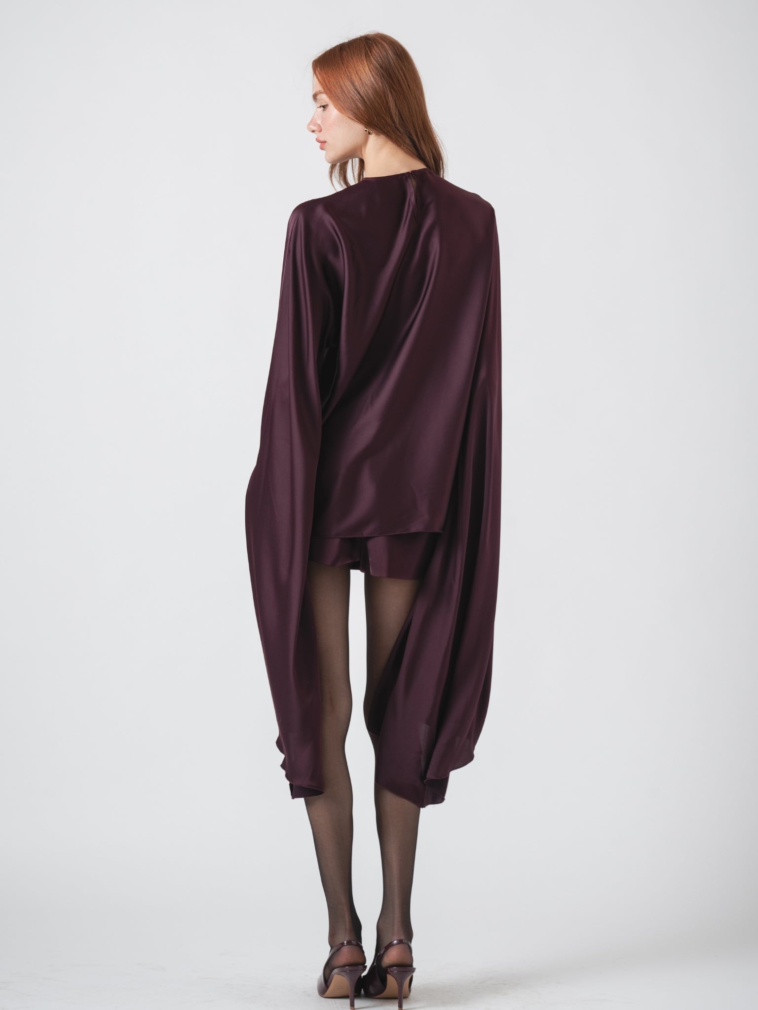 OPHELIA TOP - AUBERGINE