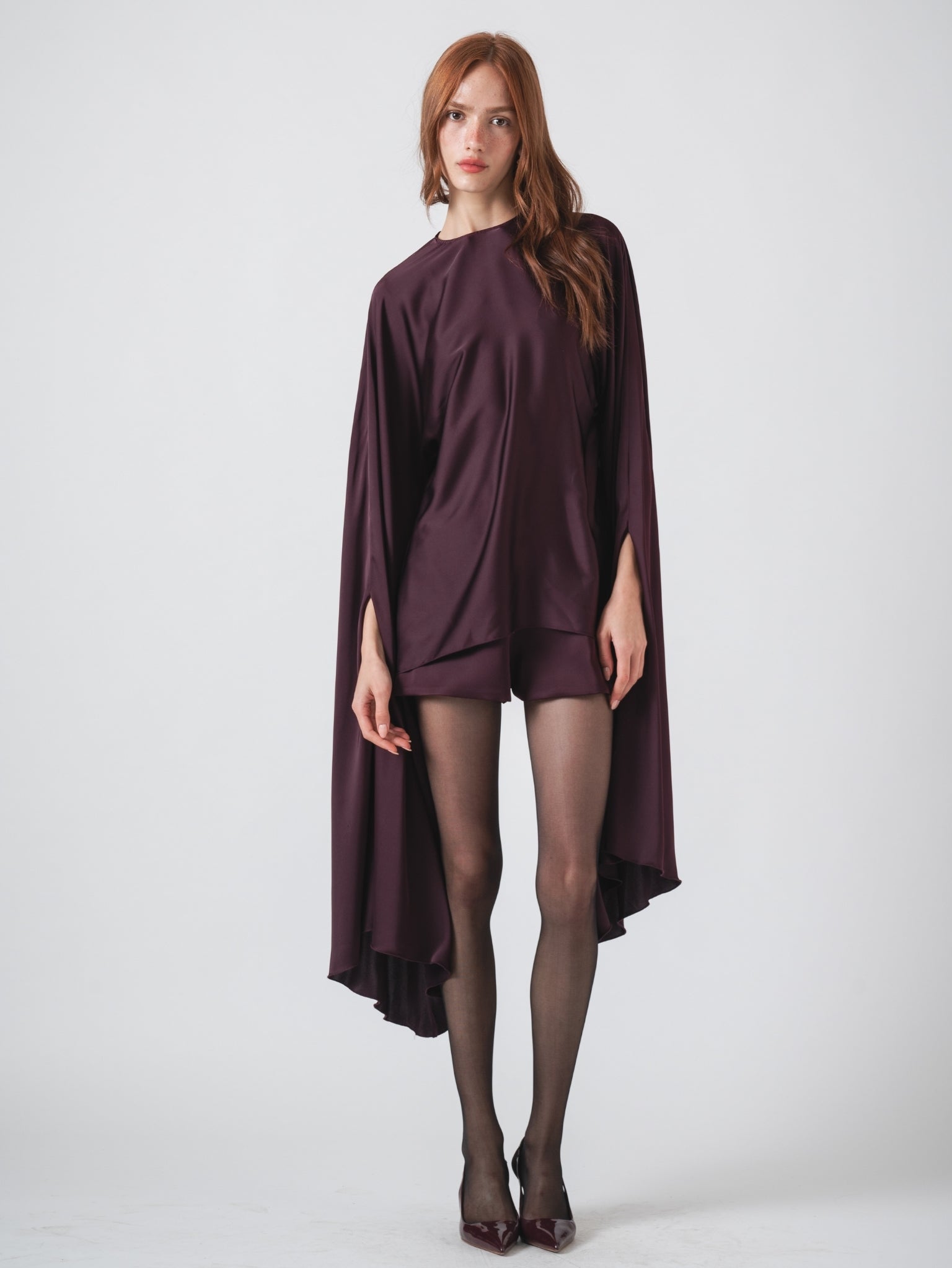 OPHELIA TOP - AUBERGINE