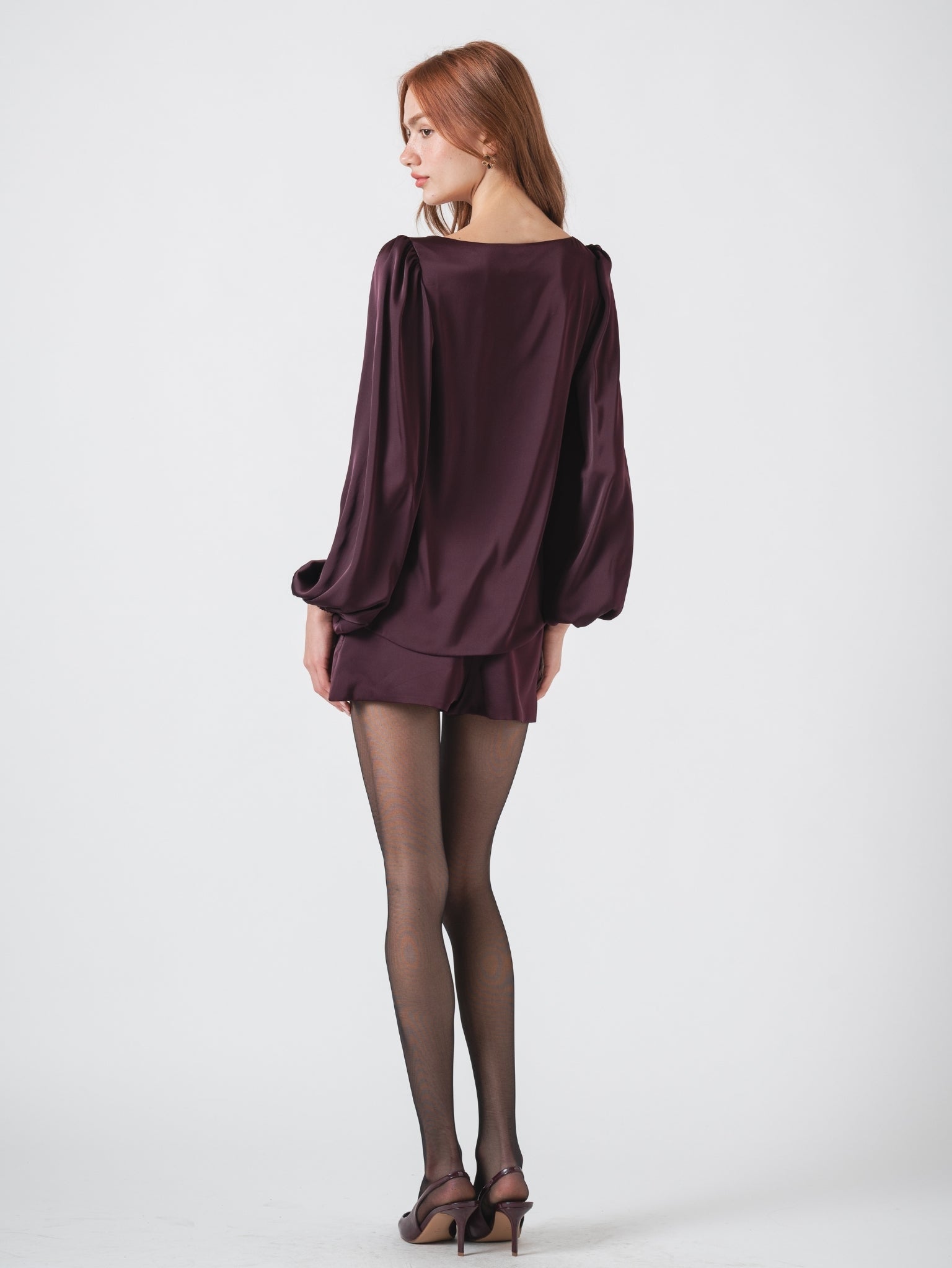 LOTUS TOP - AUBERGINE