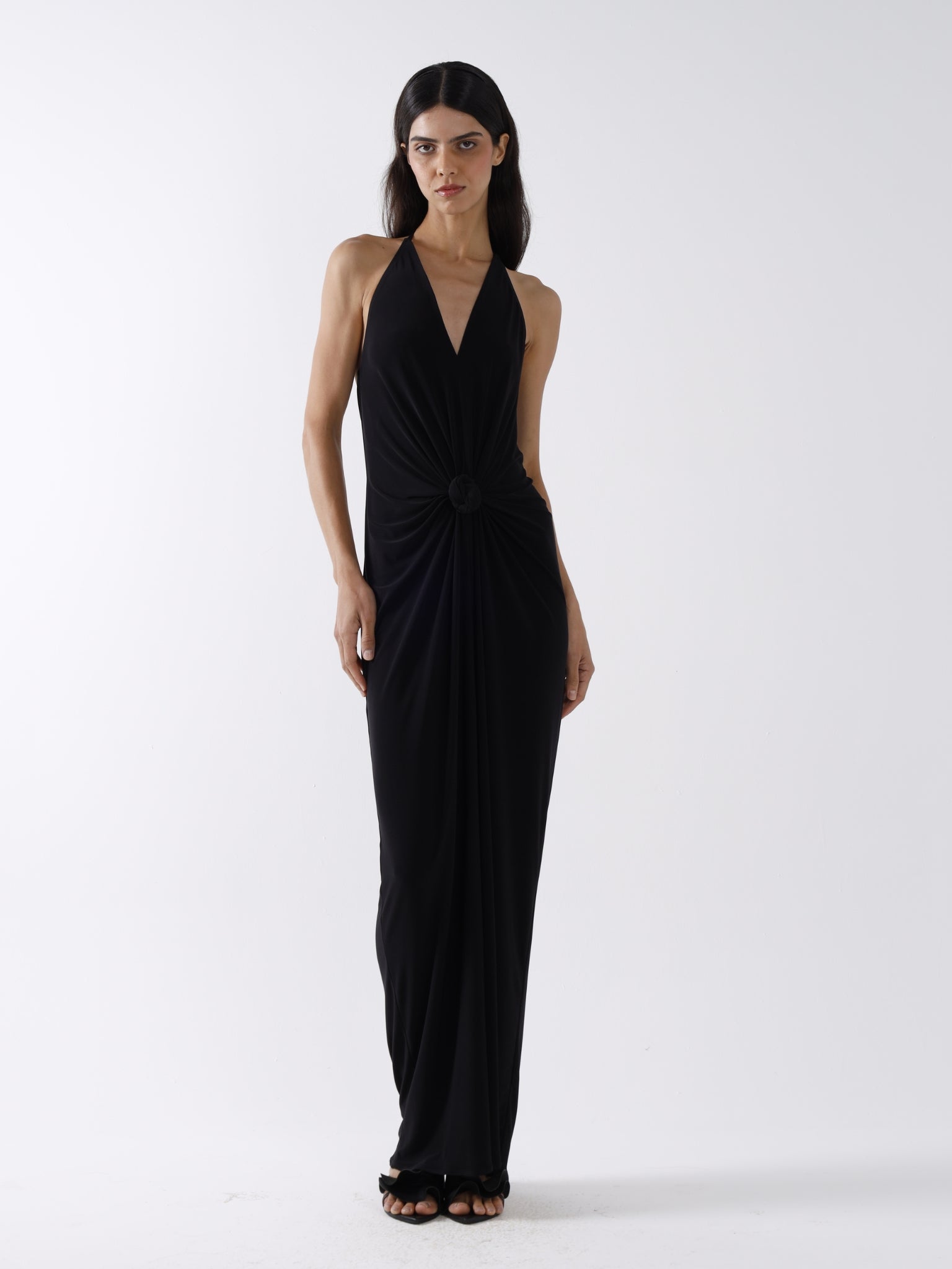 TIDE MAXI DRESS - BLACK