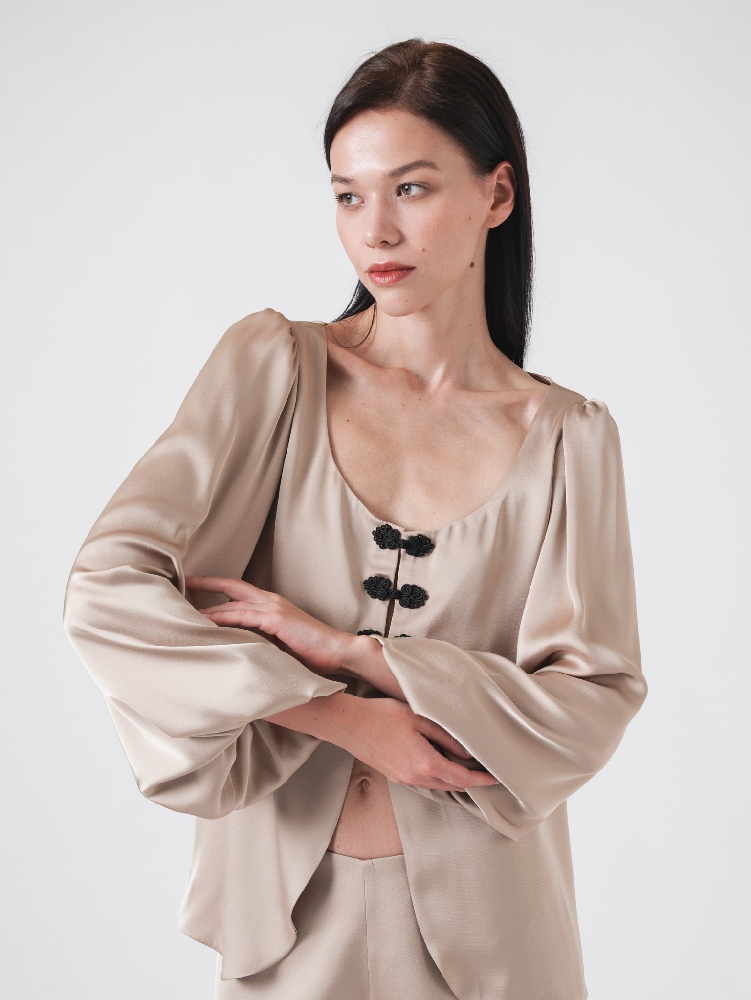 LOTUS TOP - CHAMPAGNE