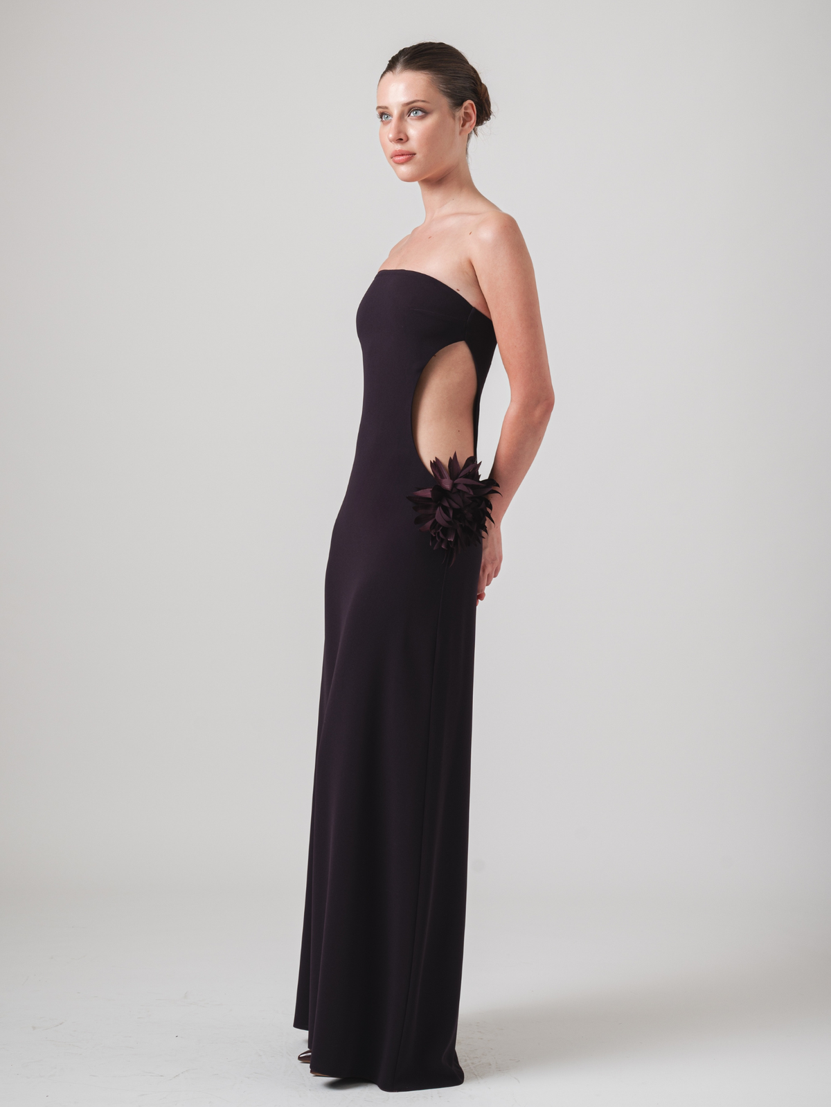 ISLA MAXI DRESS - AUBERGINE