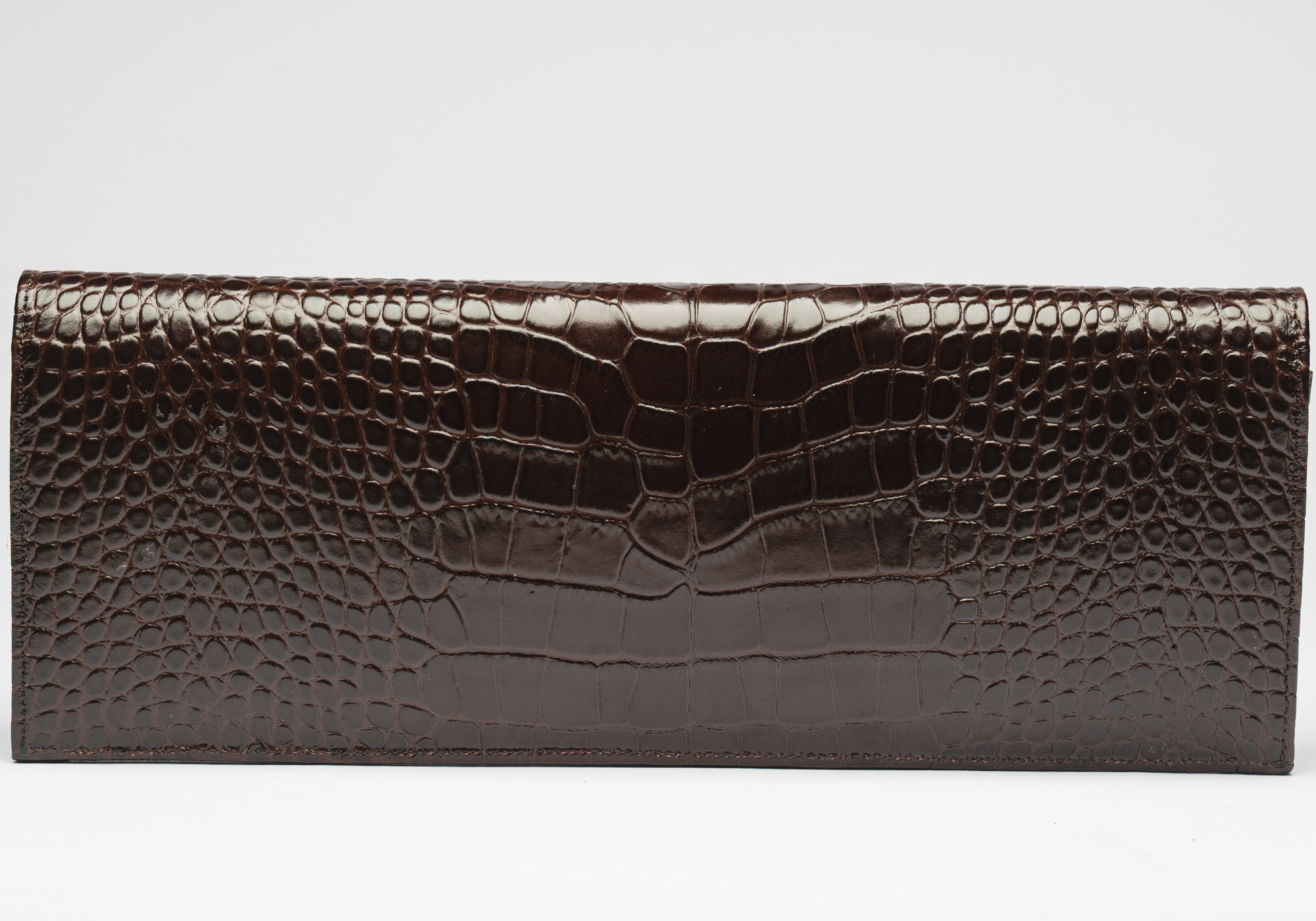THE ENVELOPE CLUTCH - CHOCOLATE