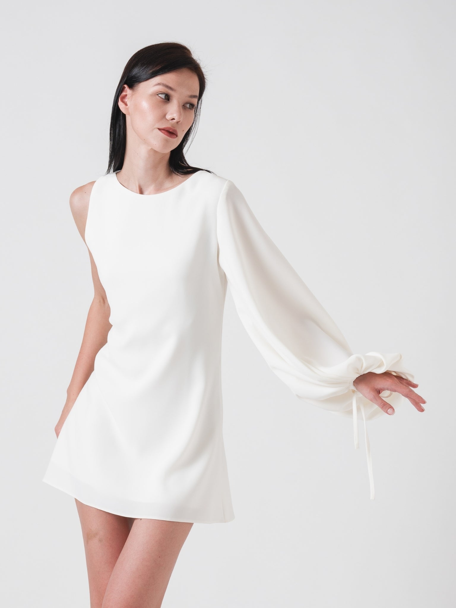 UNI MINI DRESS - OFF WHITE