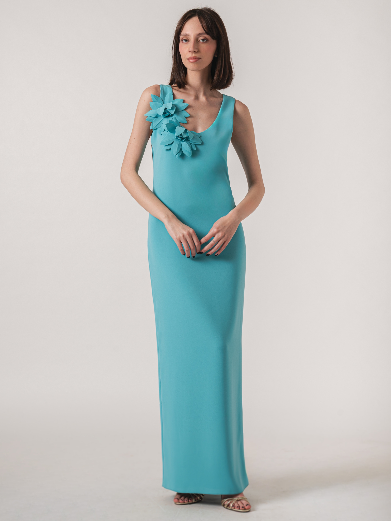 MARYA MAXI DRESS - TURQUOISE