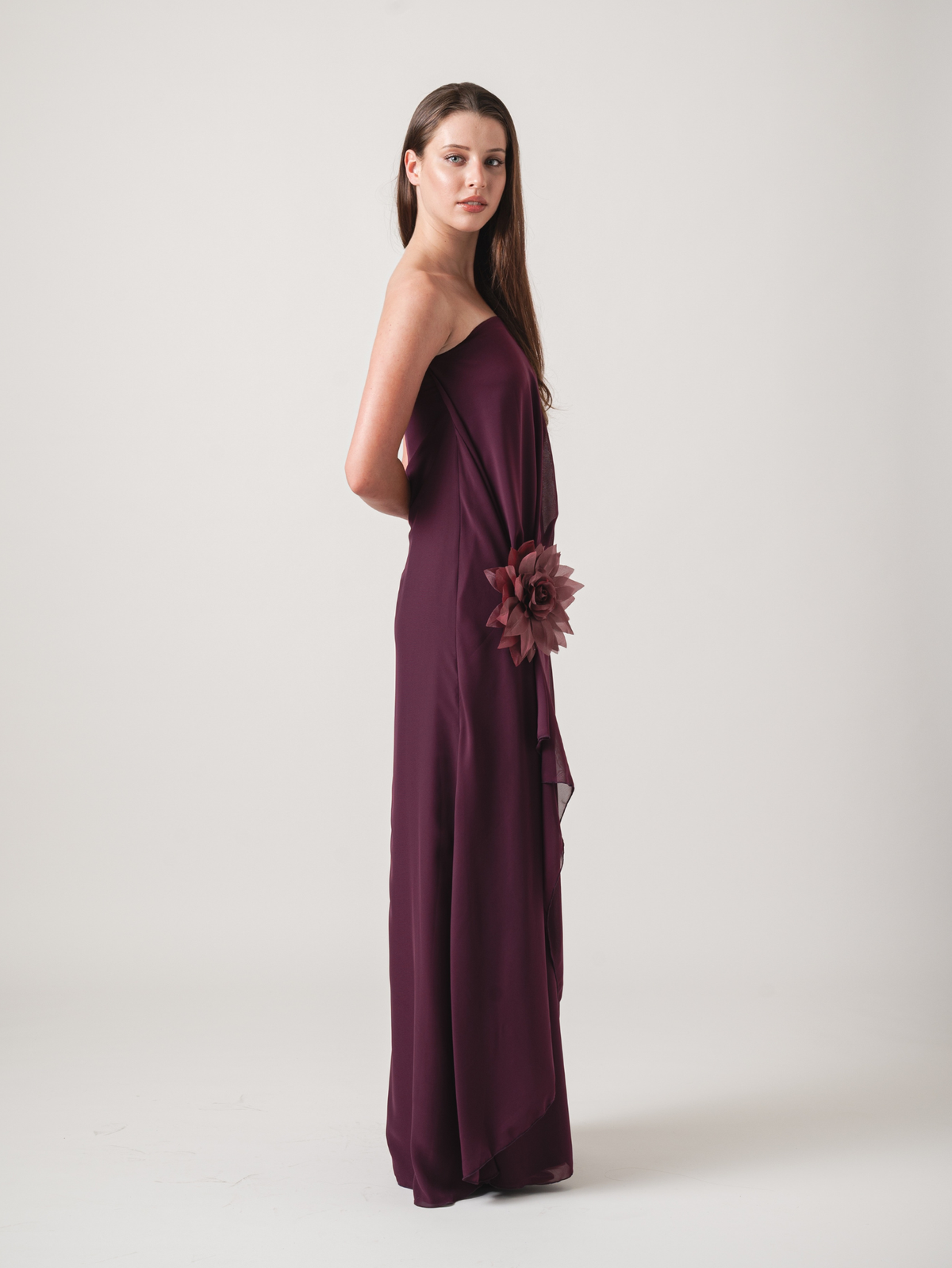 AMALIA MAXI DRESS - BROWN