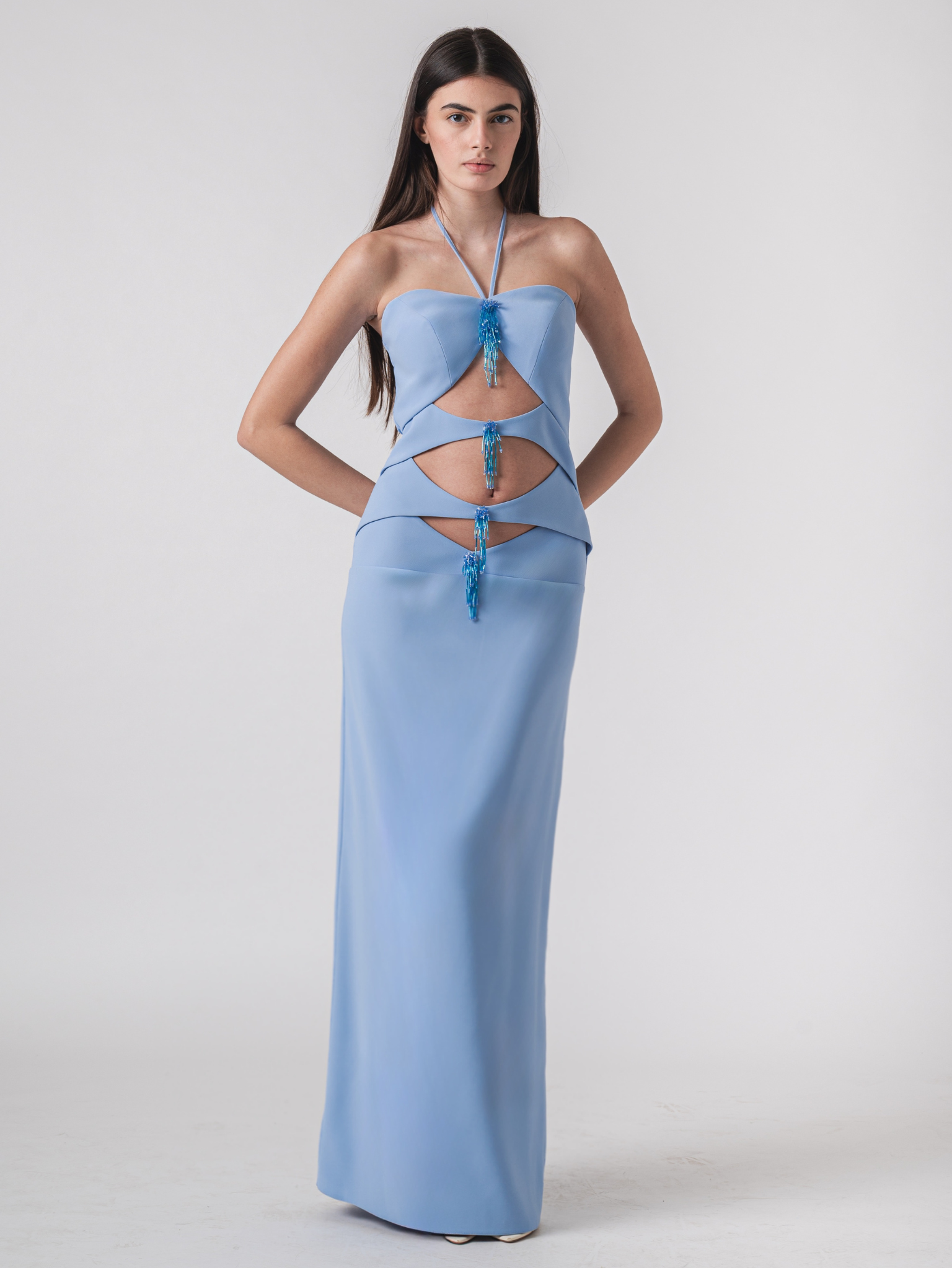 JULIA MAXI DRESS - LIGHT BLUE