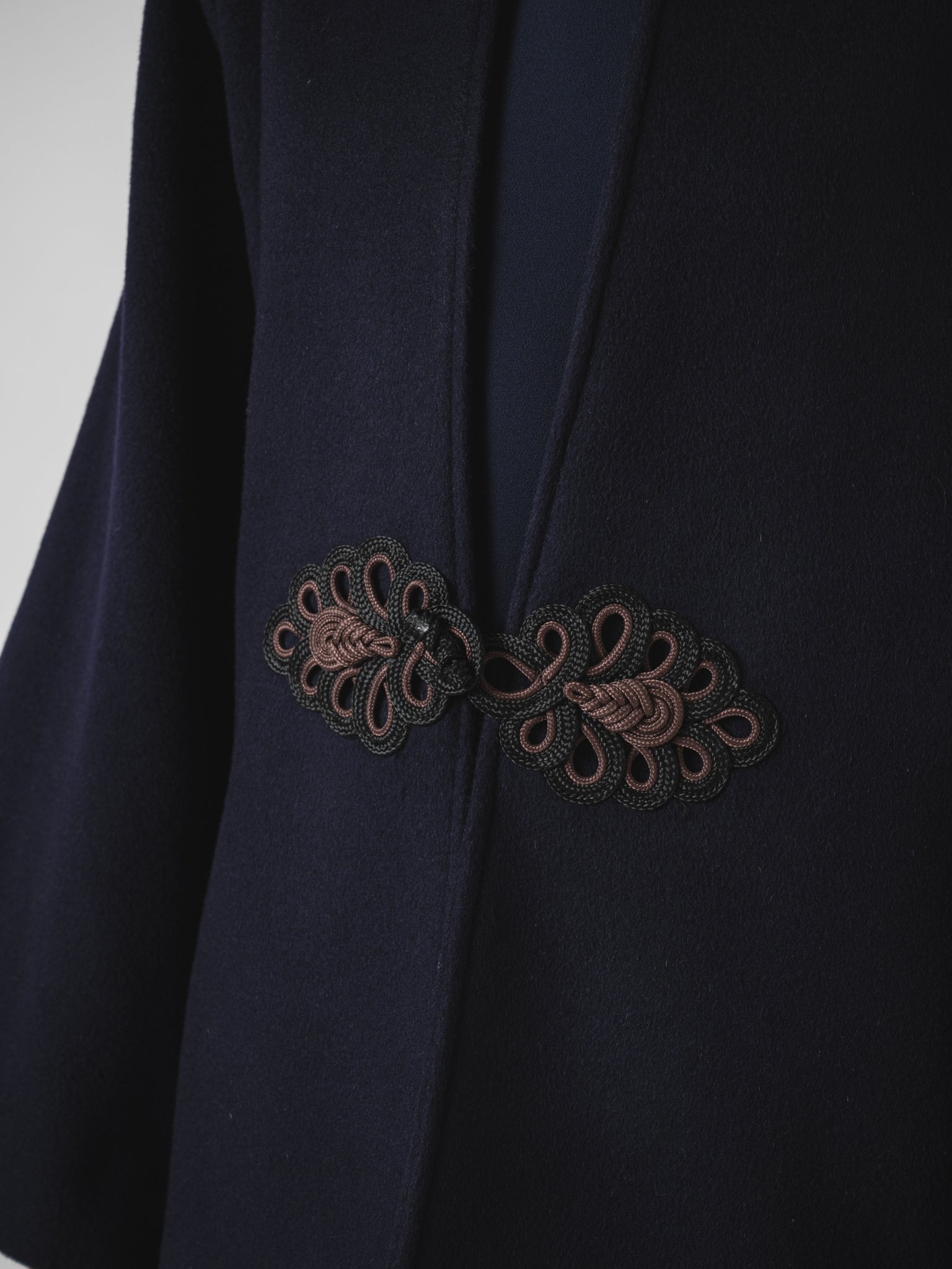 LOTUS SHORT COAT - NAVY WOOL