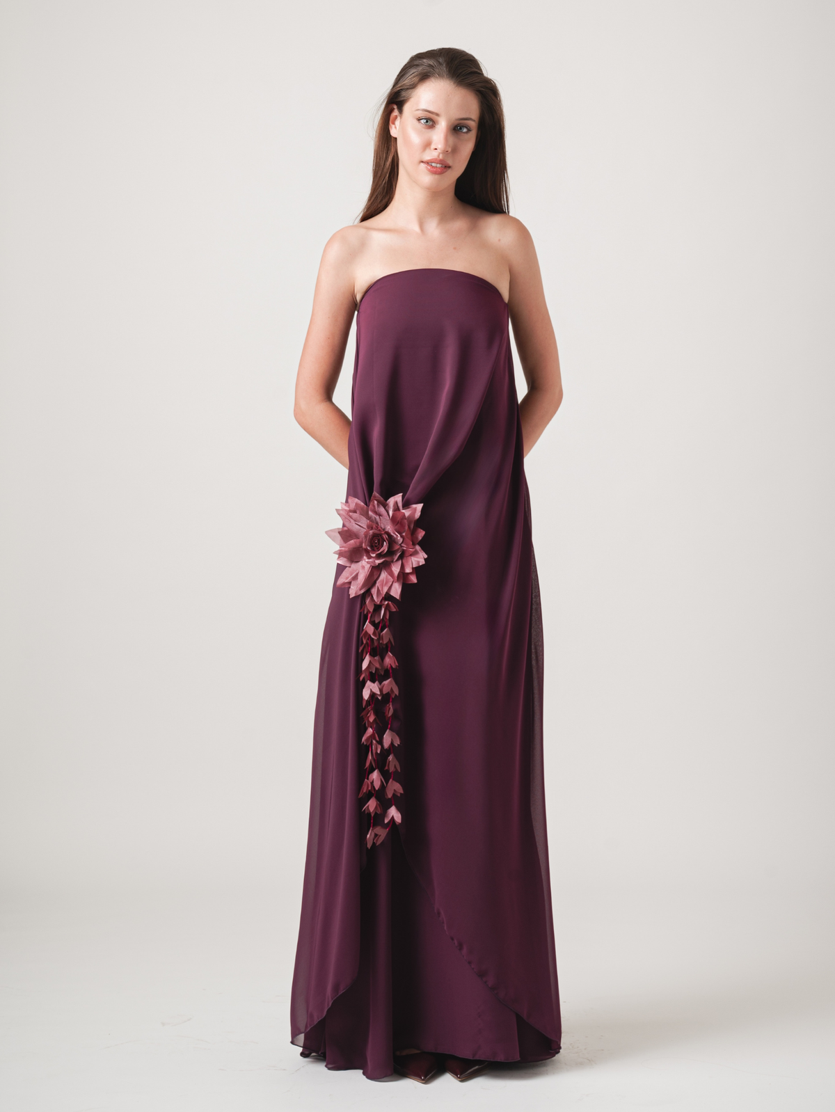 AMALIA MAXI DRESS - PLUM