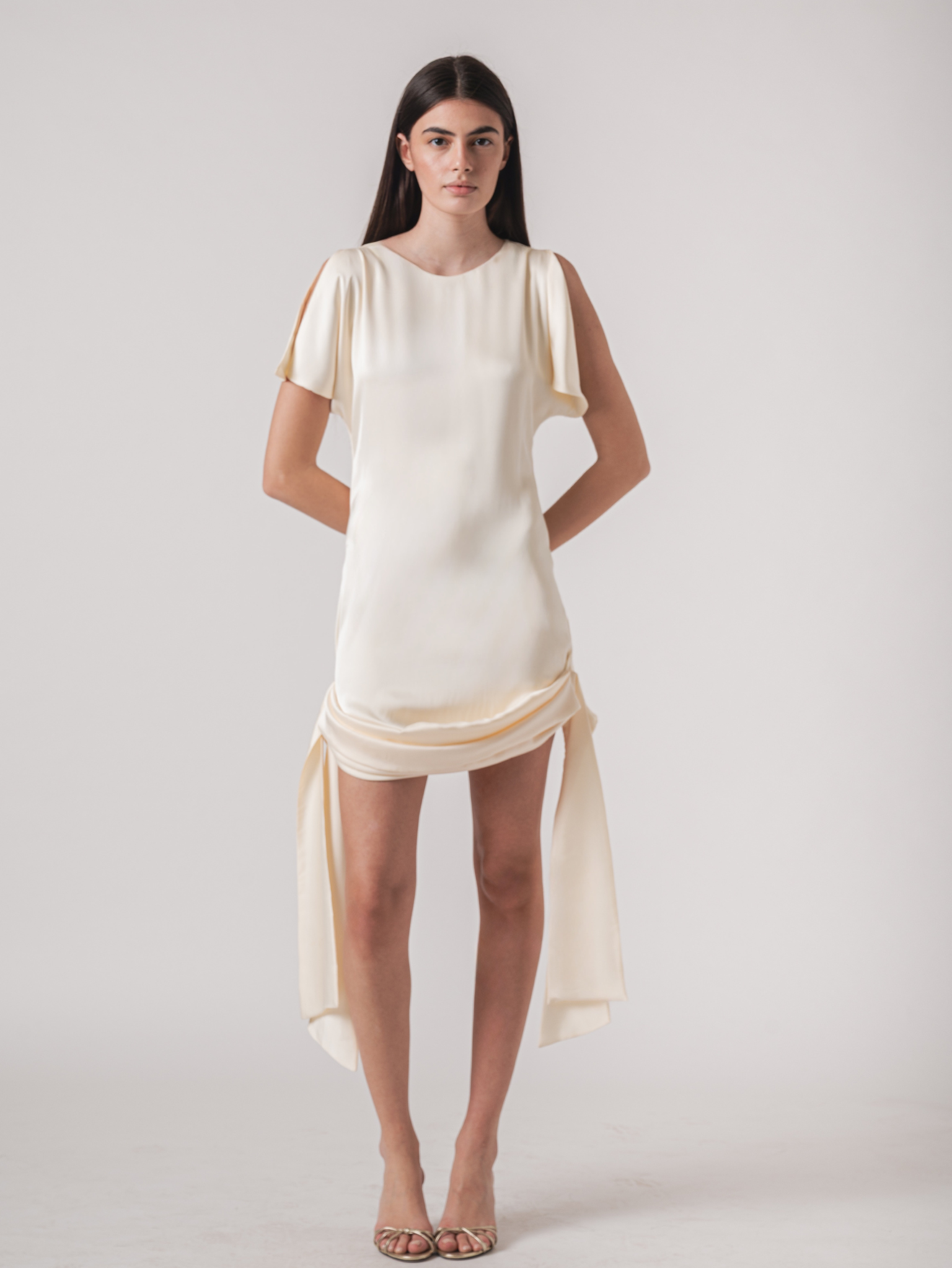 JOY MINI DRESS - CREAM