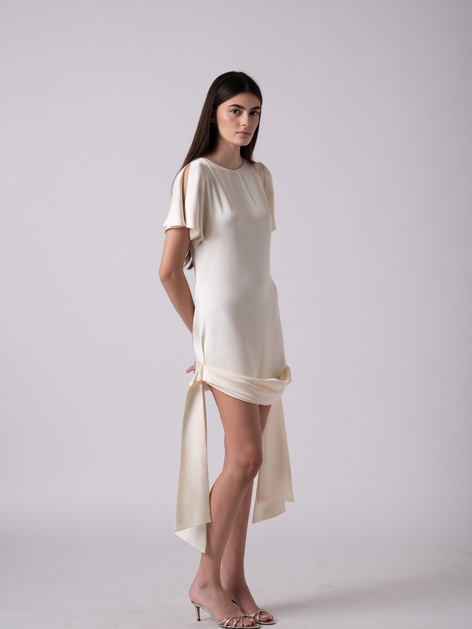 JOY MINI DRESS - CREAM