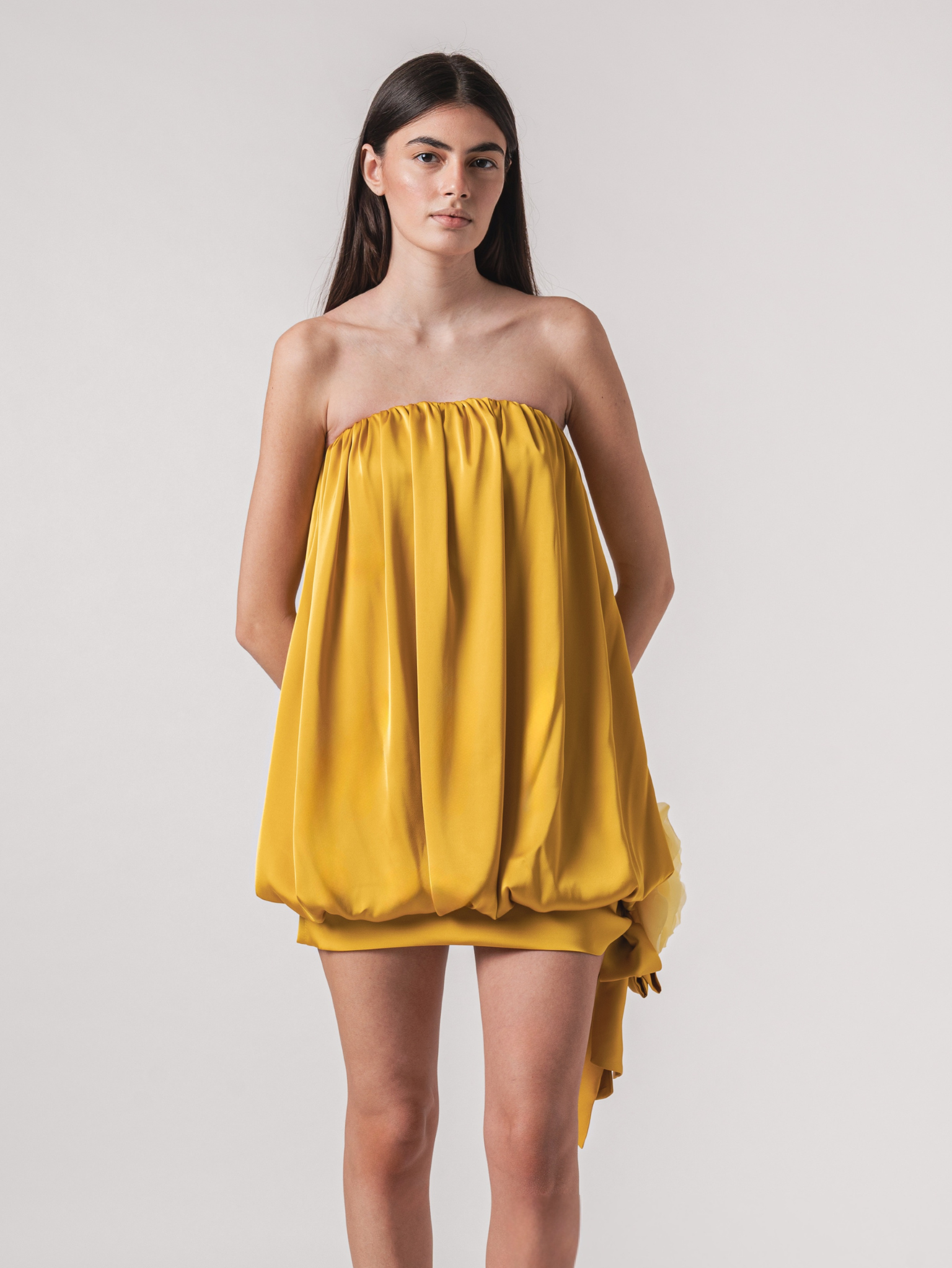 CLOÉ MINI DRESS - OCHRE