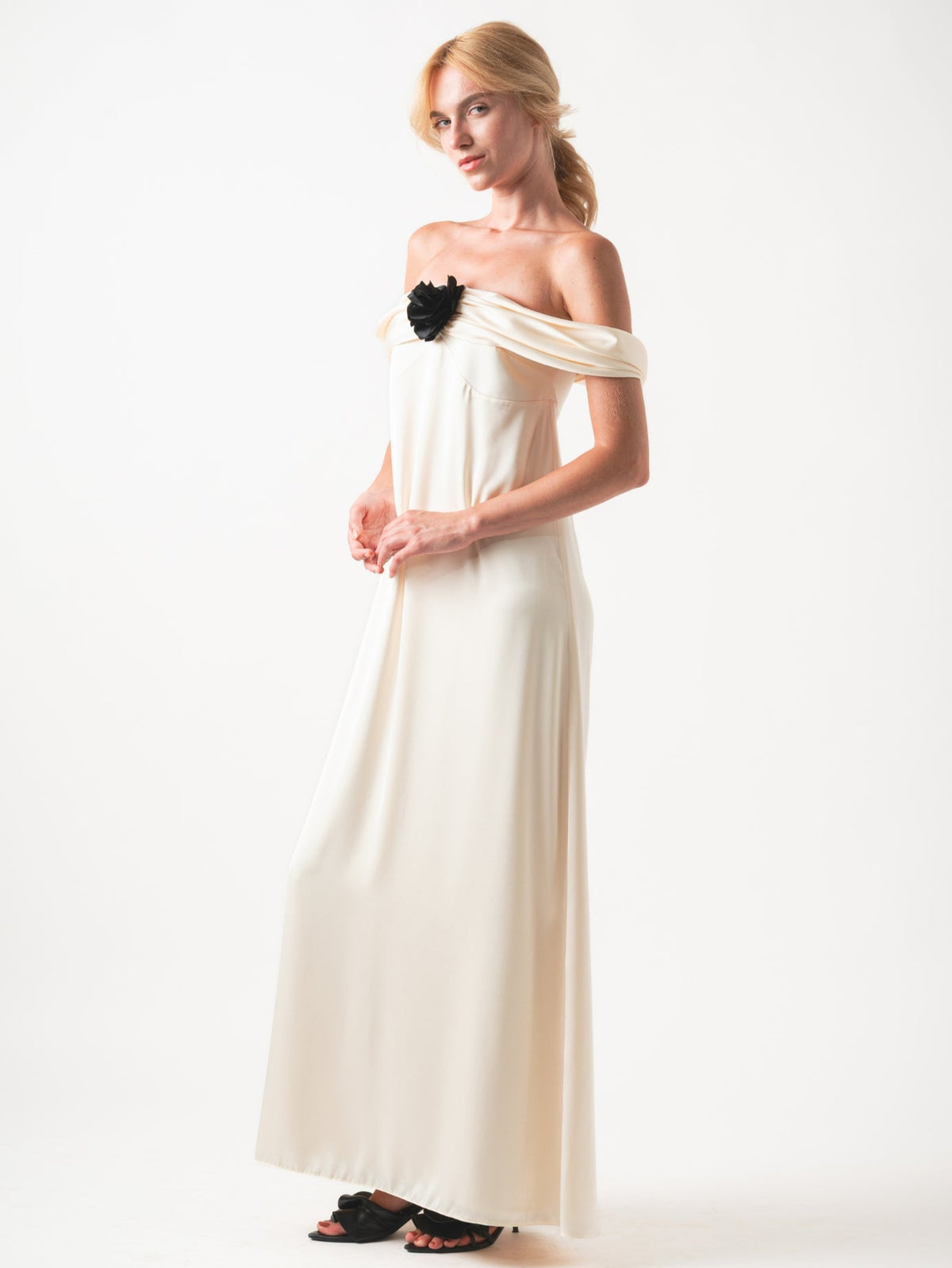 ROSE MAXI DRESS - CREAM