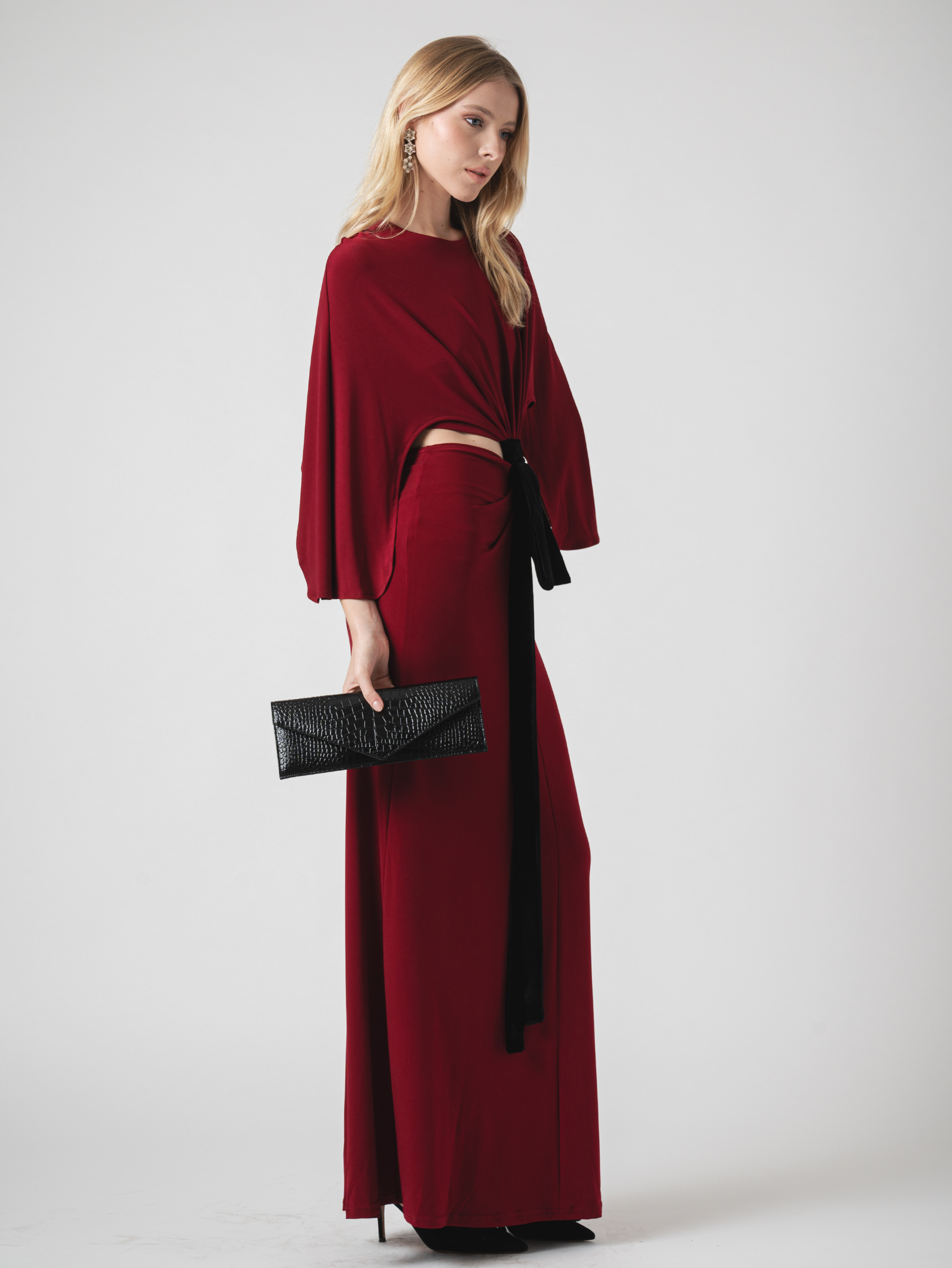 SOLENE MAXI DRESS - CHERRY RED