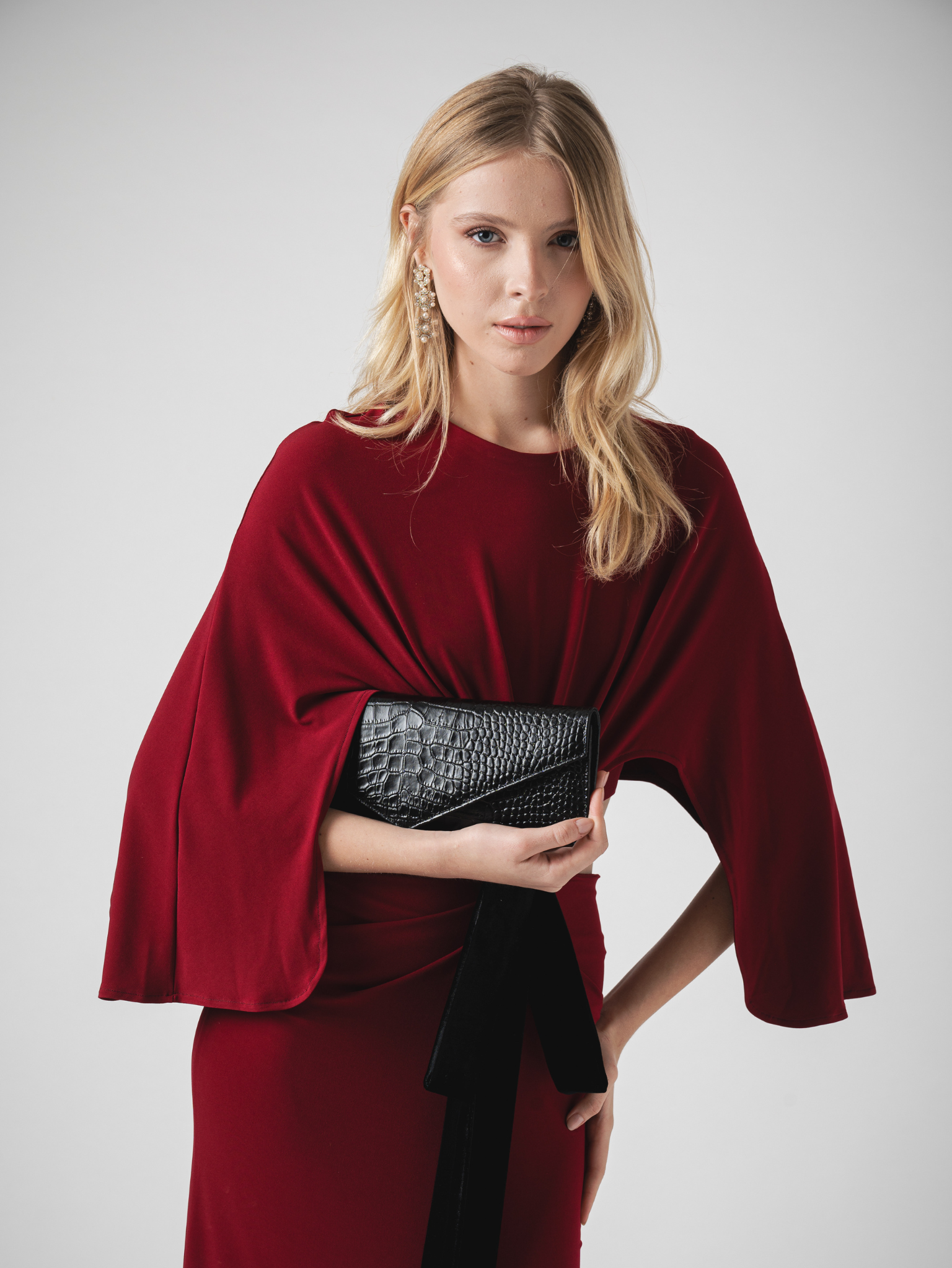 SOLENE MAXI DRESS - CHERRY RED