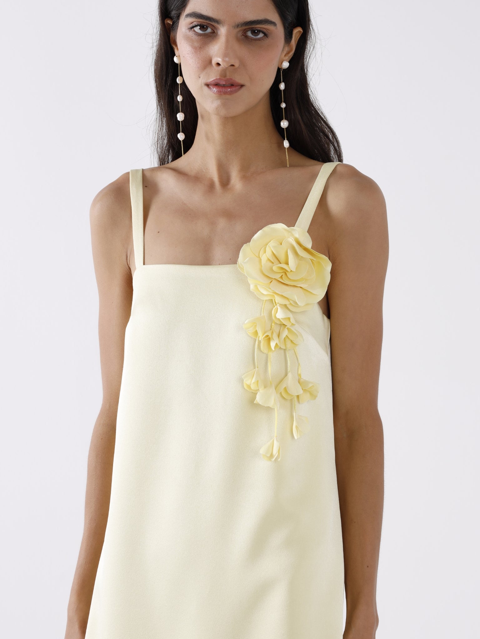 MIMOSA MINI DRESS -  LEMON