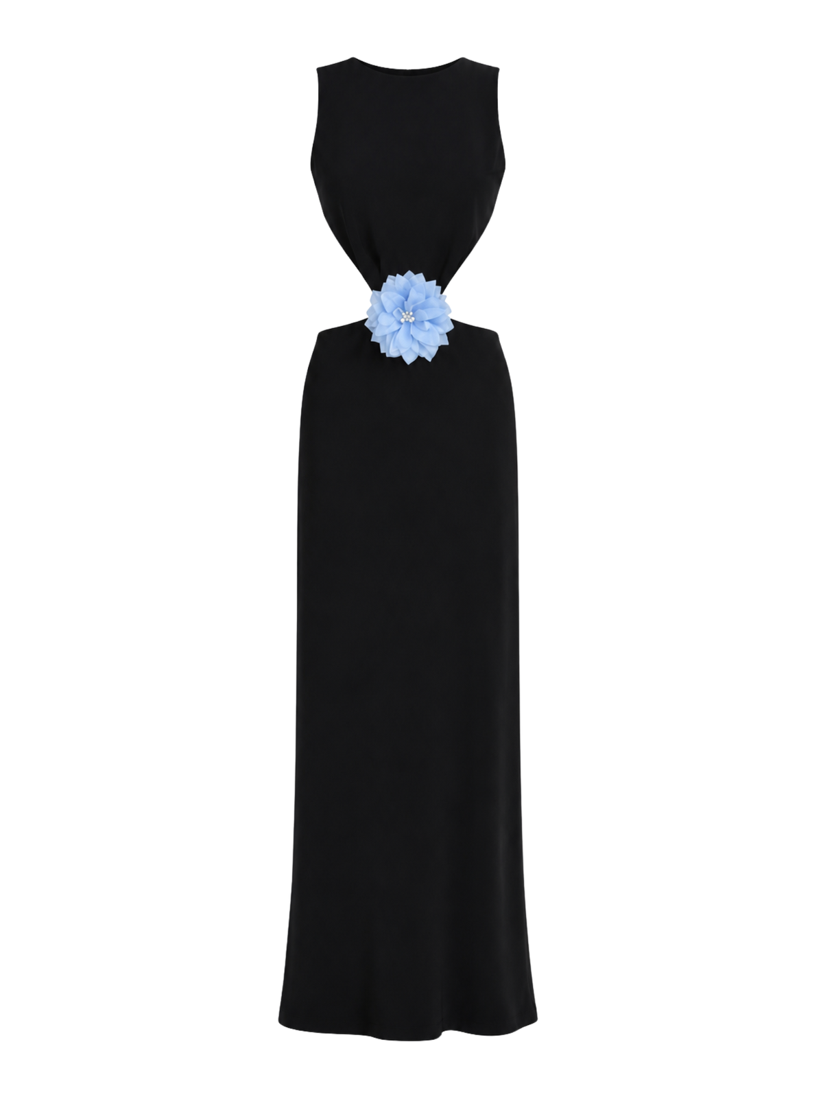 SOFIA MAXI DRESS - BLACK & BLUE