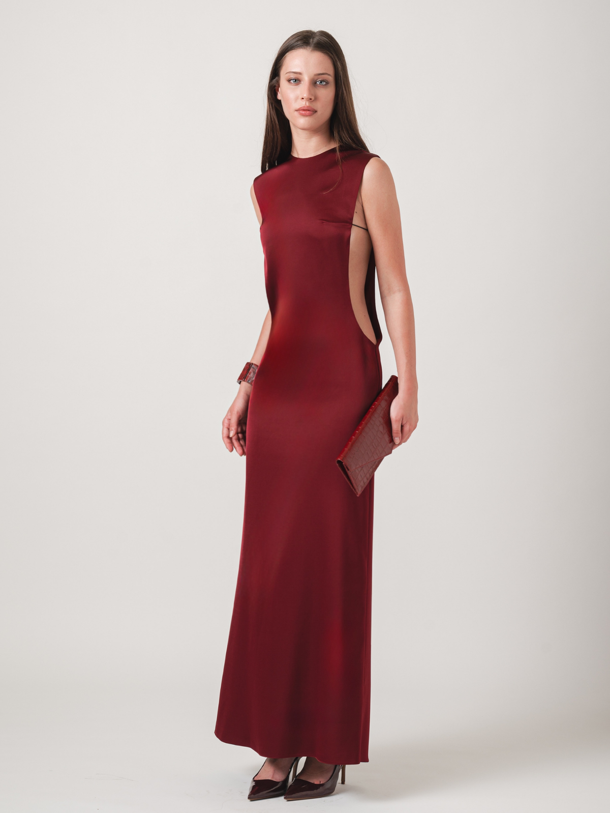 LIRA MAXI DRESS - WINE