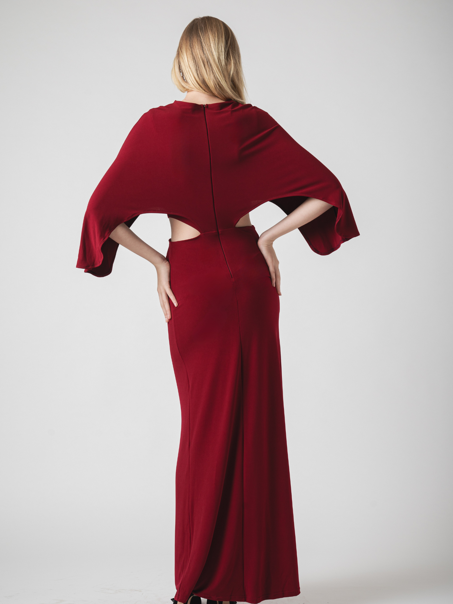 SOLENE MAXI DRESS - CHERRY RED