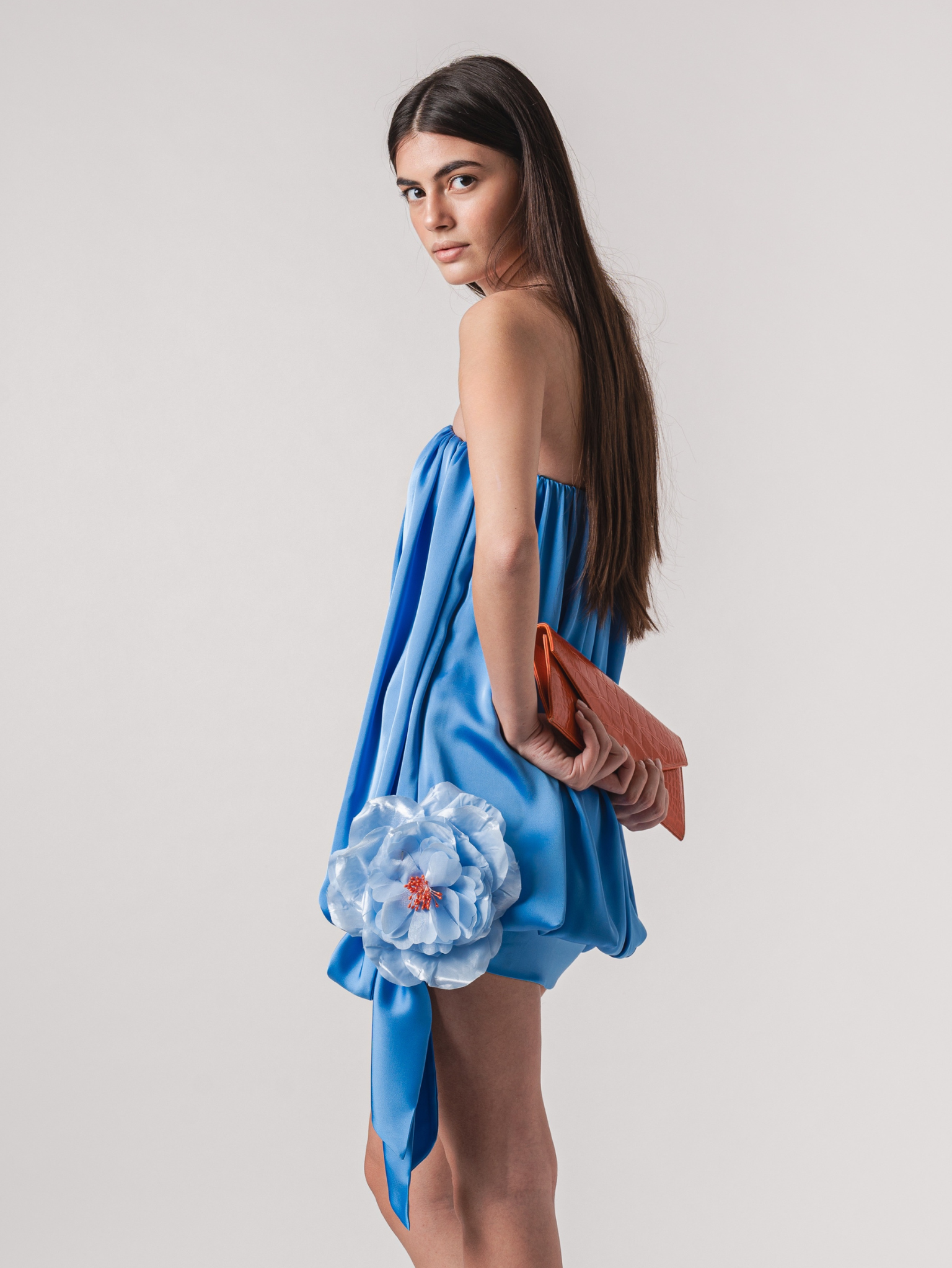 CLOÉ MINI DRESS - CAPRI BLUE