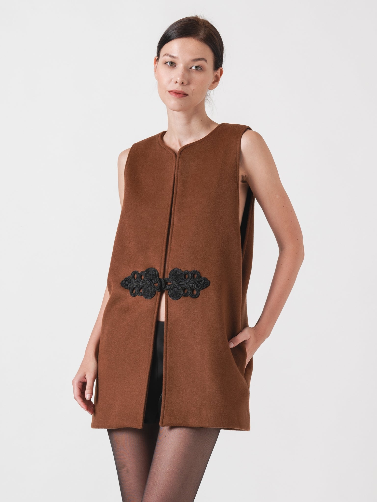 LOTUS GILET - MAPLE WOOL