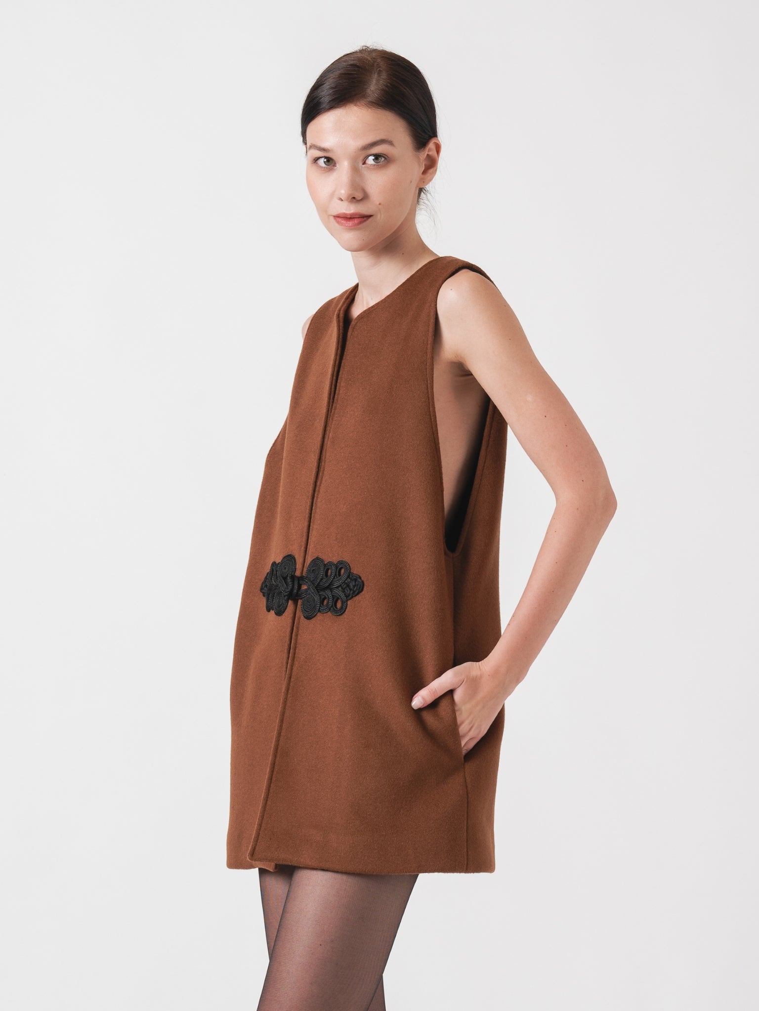 LOTUS GILET - MAPLE WOOL