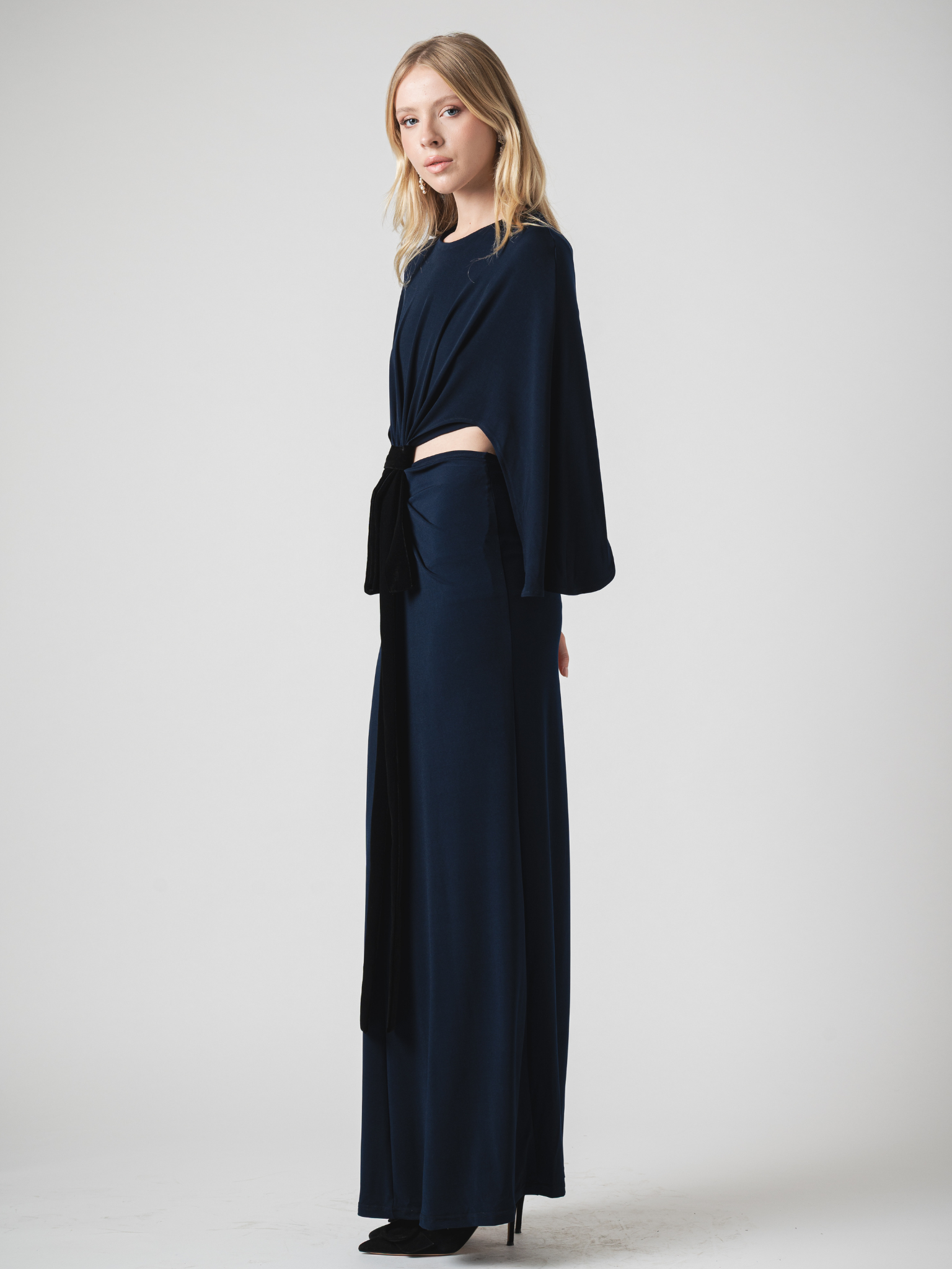 SOLENE MAXI DRESS - NAVY