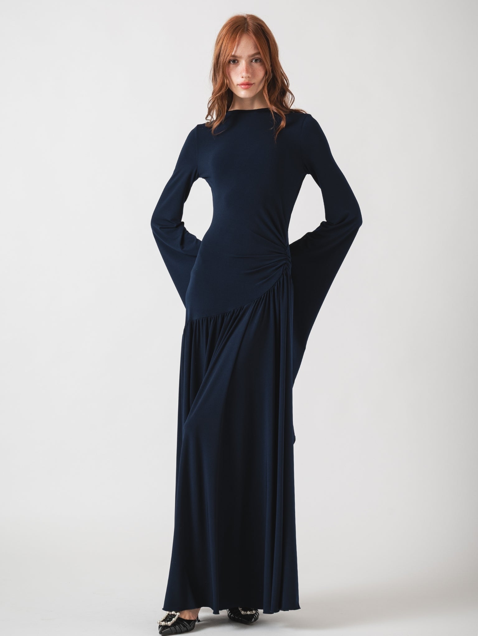 DOVE MAXI DRESS - NAVY