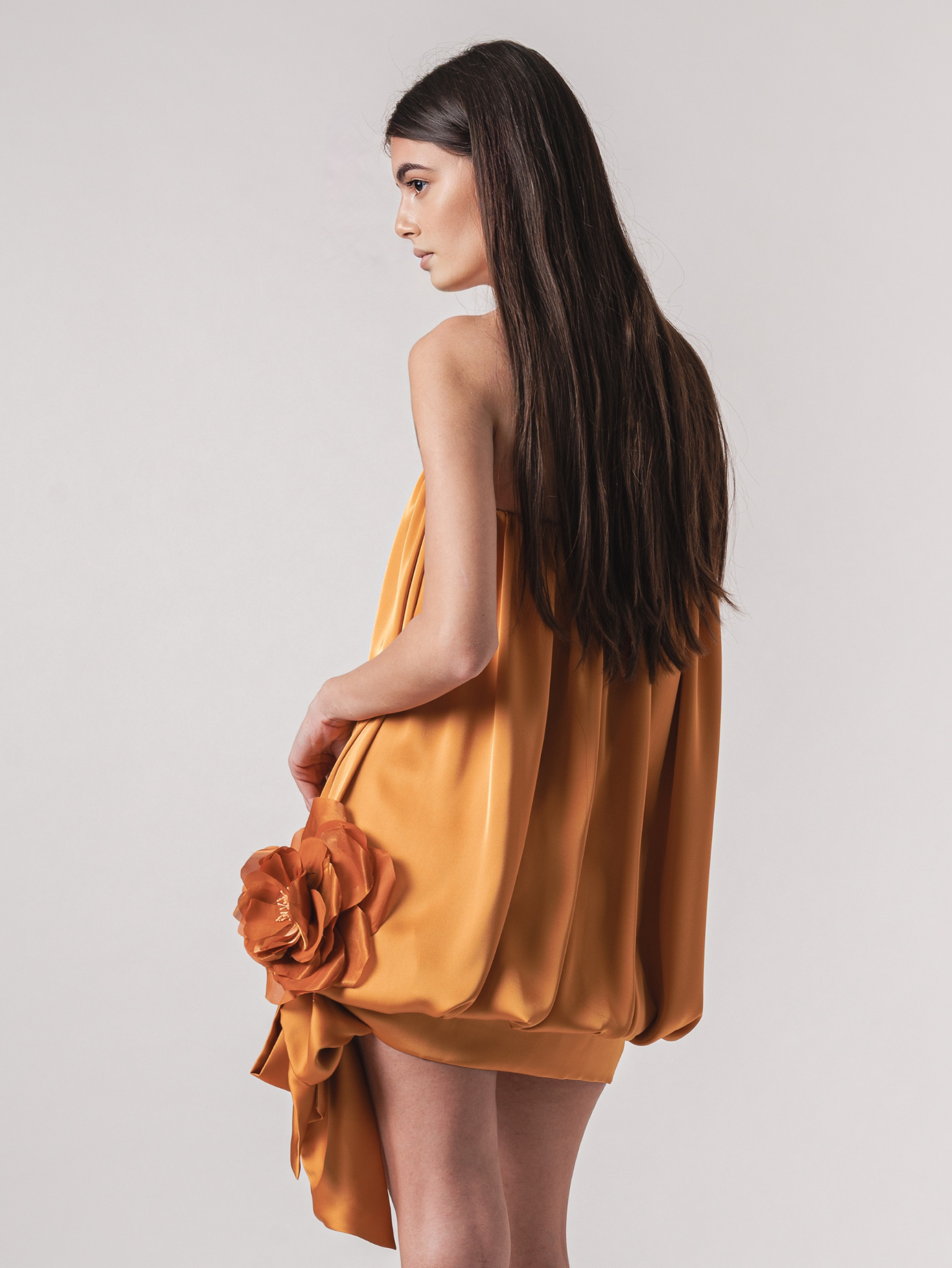 CLOÉ MINI DRESS - MANDARIN