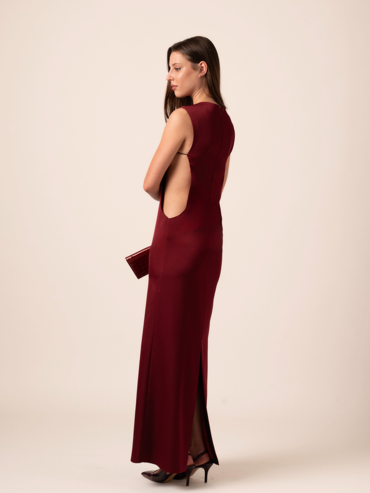 LIRA MAXI DRESS - WINE