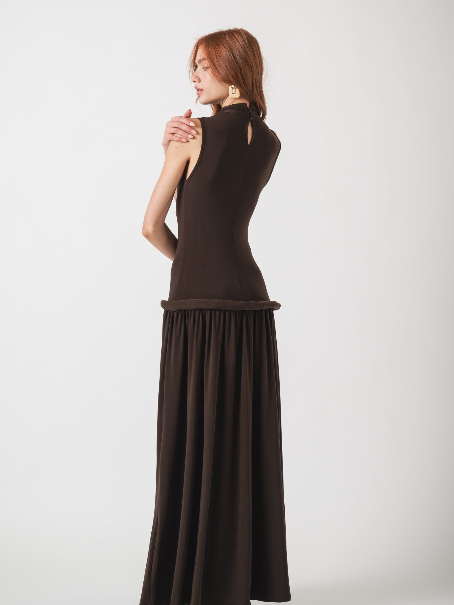 ÉLODIE MAXI DRESS - CHOCOLATE
