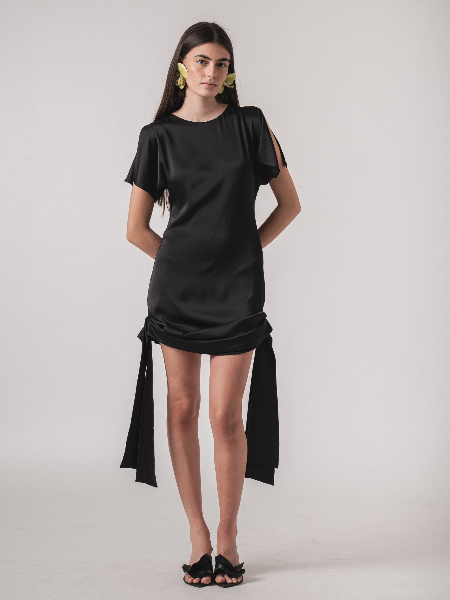 leila bandage mini dress black Leila Bandage Dress