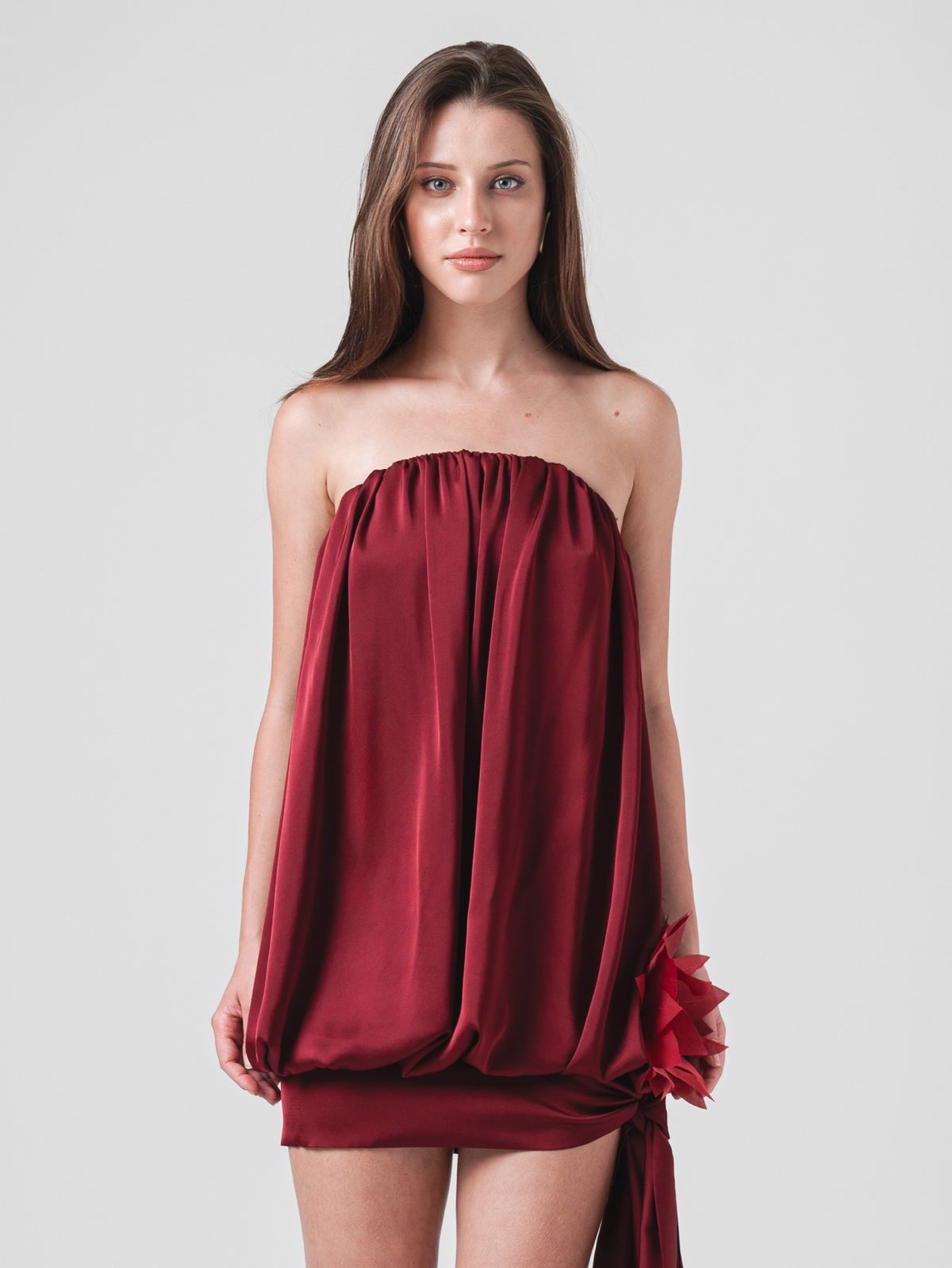 CLOÉ MINI DRESS - WINE