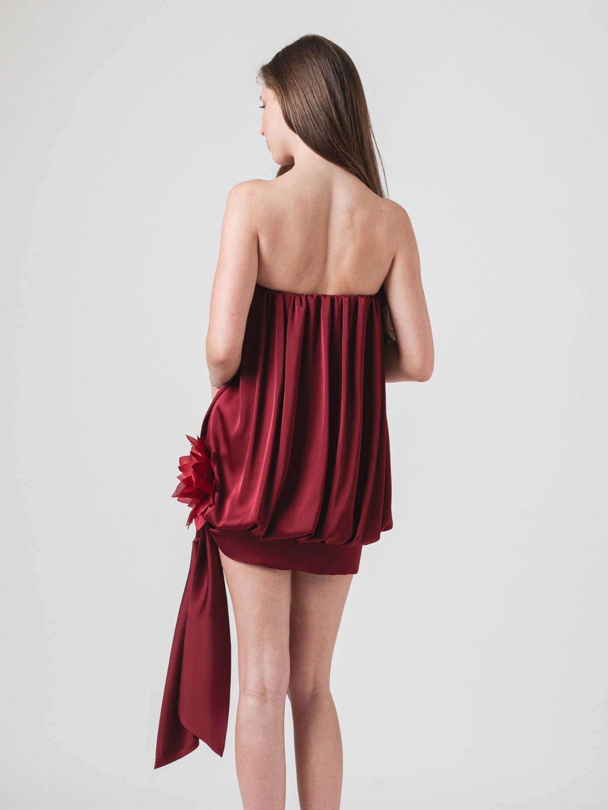 CLOÉ MINI DRESS - WINE