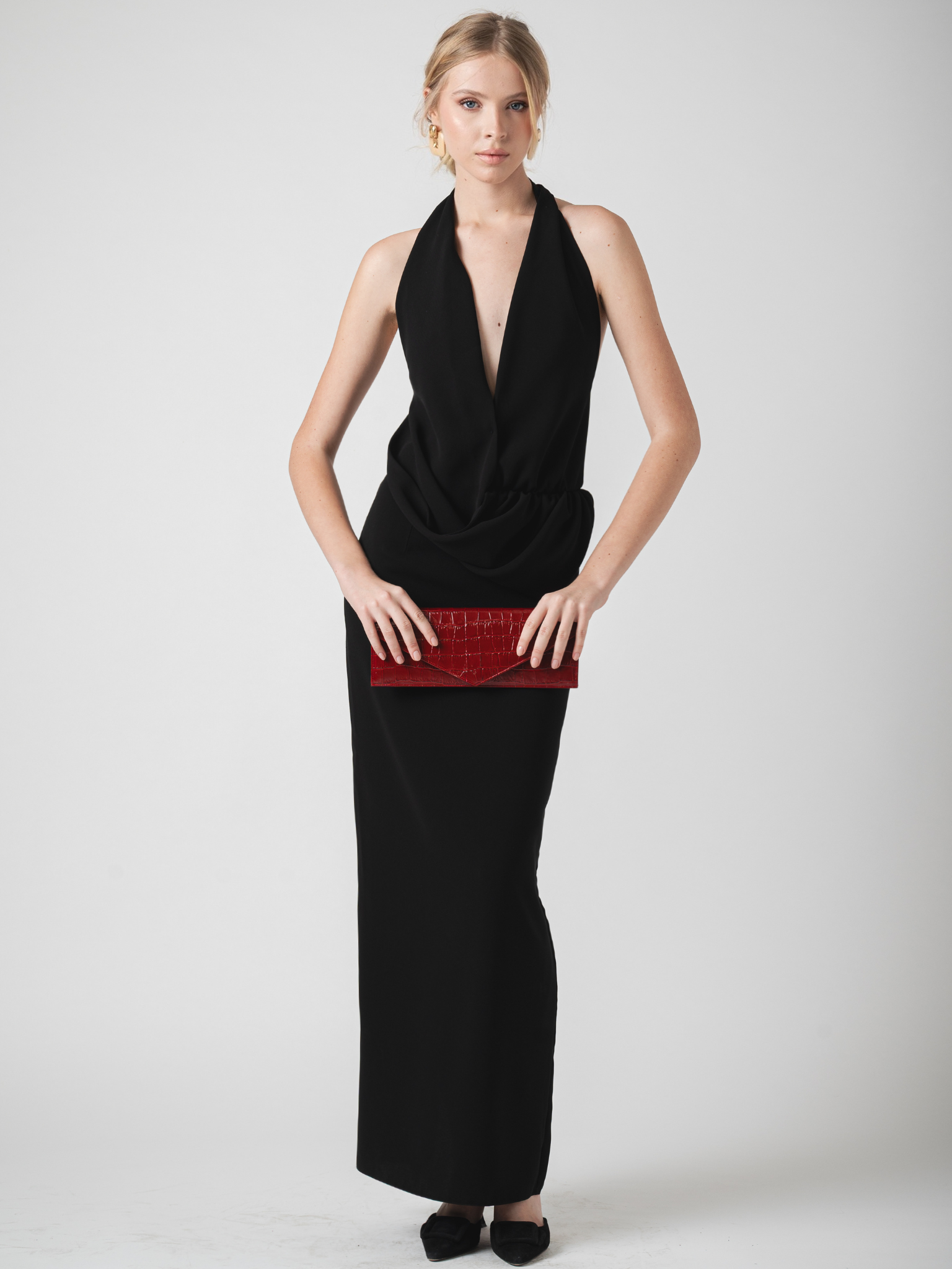 DUNE MAXI DRESS - BLACK