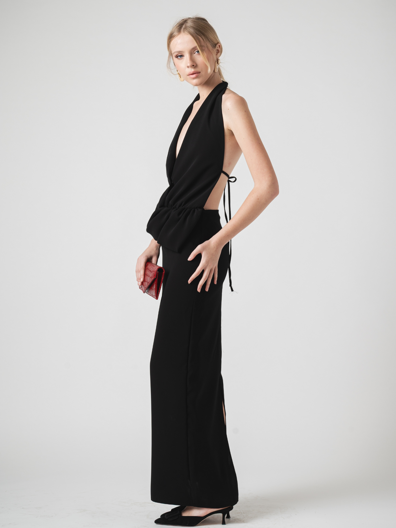 DUNE MAXI DRESS - BLACK