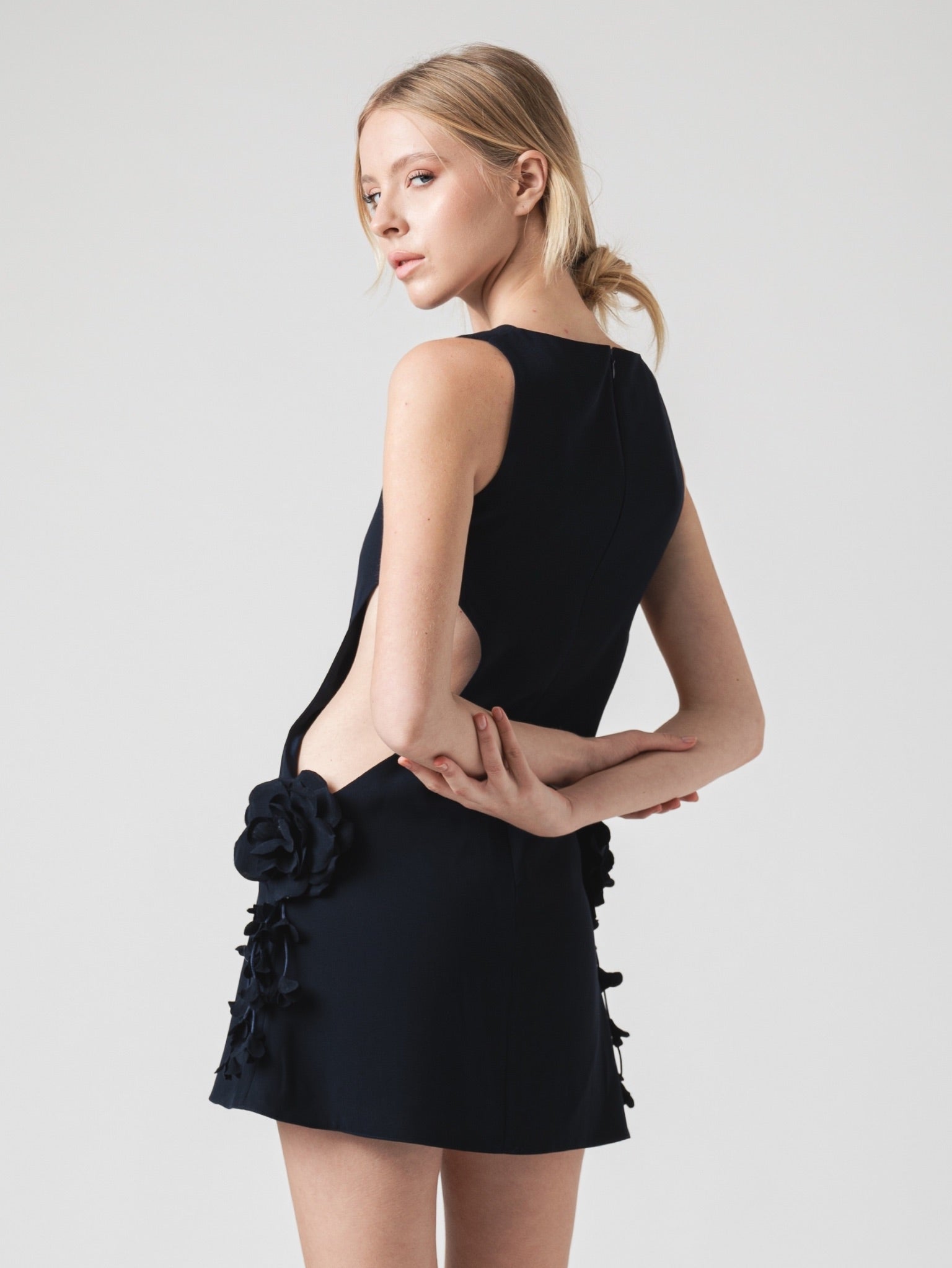 IVY MINI DRESS - NAVY