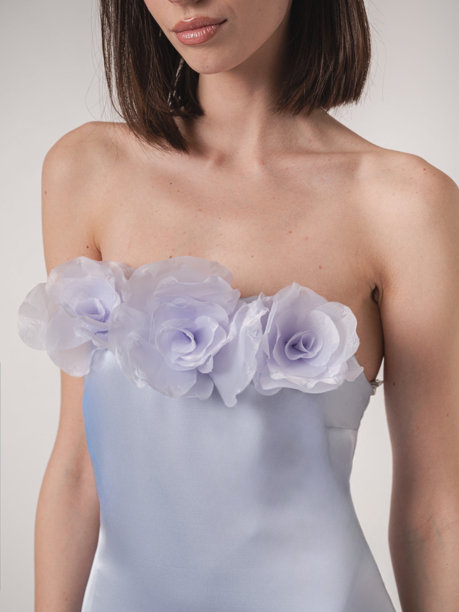 AIA MAXI DRESS - PLATINE