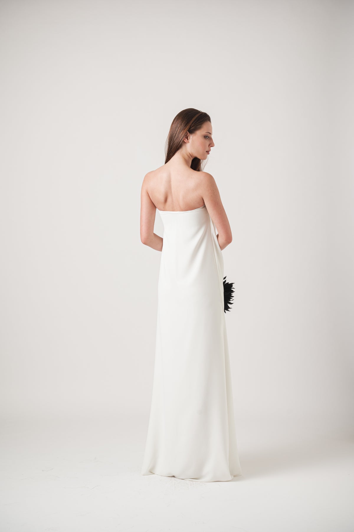 AMALIA MAXI DRESS - OFF WHITE & BLACK