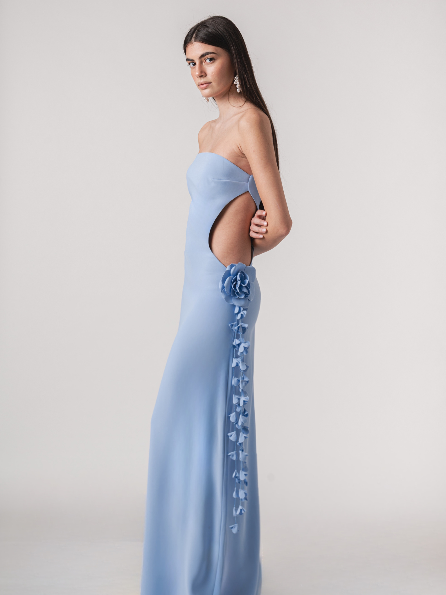ISLA MAXI DRESS - POWDER BLUE
