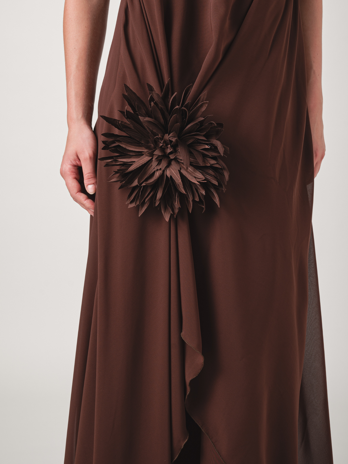 AMALIA MAXI DRESS - BROWN